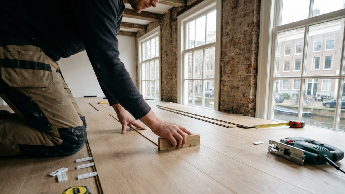 Laminaat leggen met click systeem - eenvoudig zelf te doen