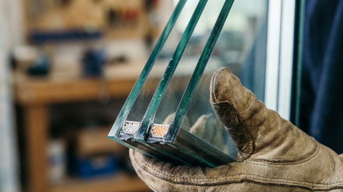 Triple glas doorsnede - drie glasplaten voor beste isolatie