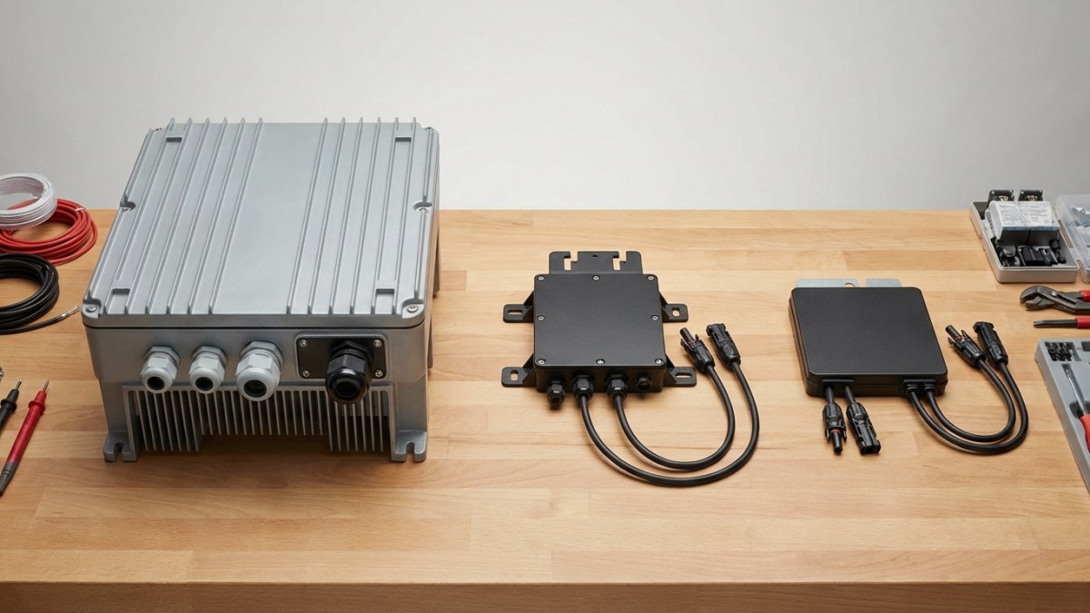 Types omvormers - string, micro-omvormer en optimizer