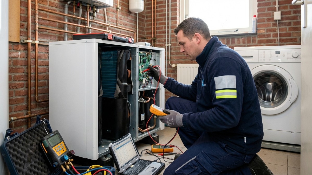 Professioneel warmtepomp onderhoud en diagnose