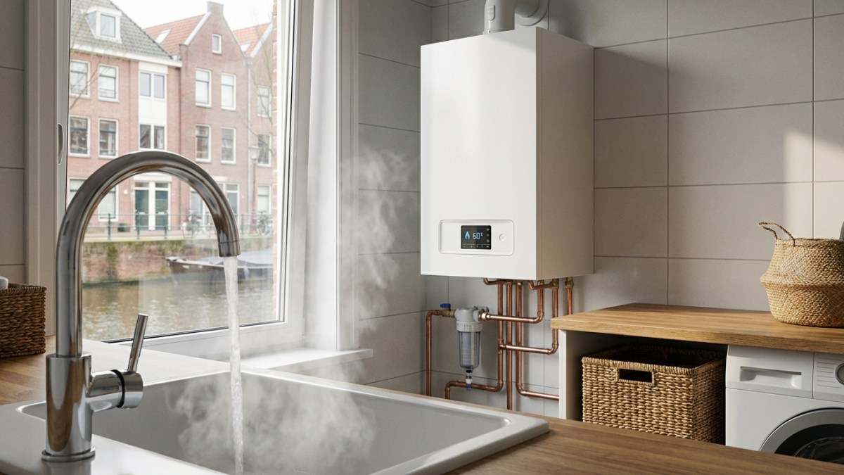 HR combi ketel voor verwarming en warm water