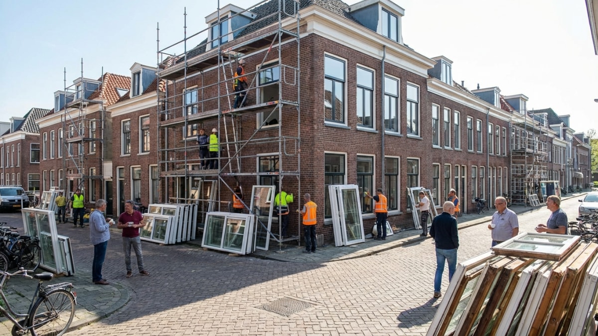 Besparen op kozijnen door samen met buren te vervangen