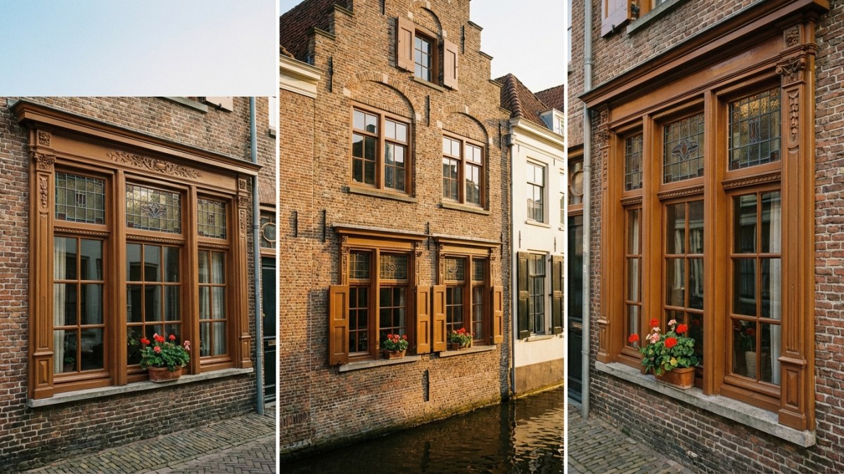 Houten kozijnen authentieke uitstraling bij klassieke woning