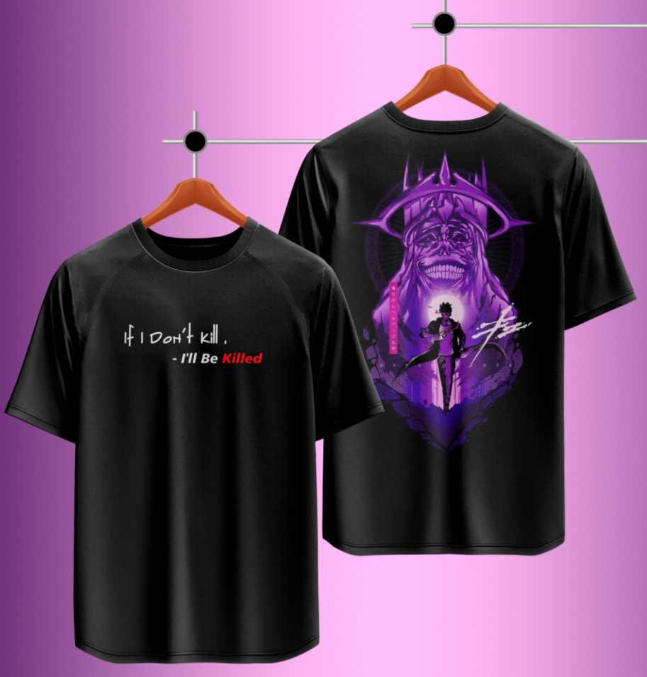 Black Printed Tshirt