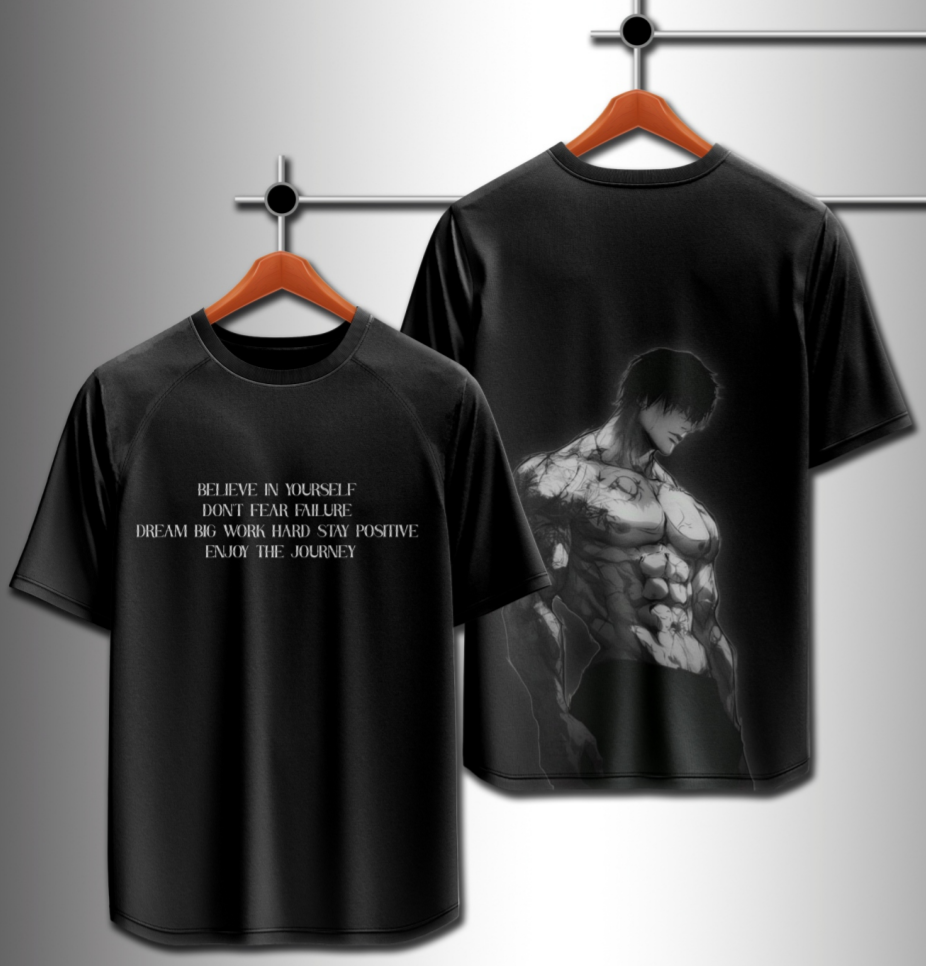 Black Printed Tshirt