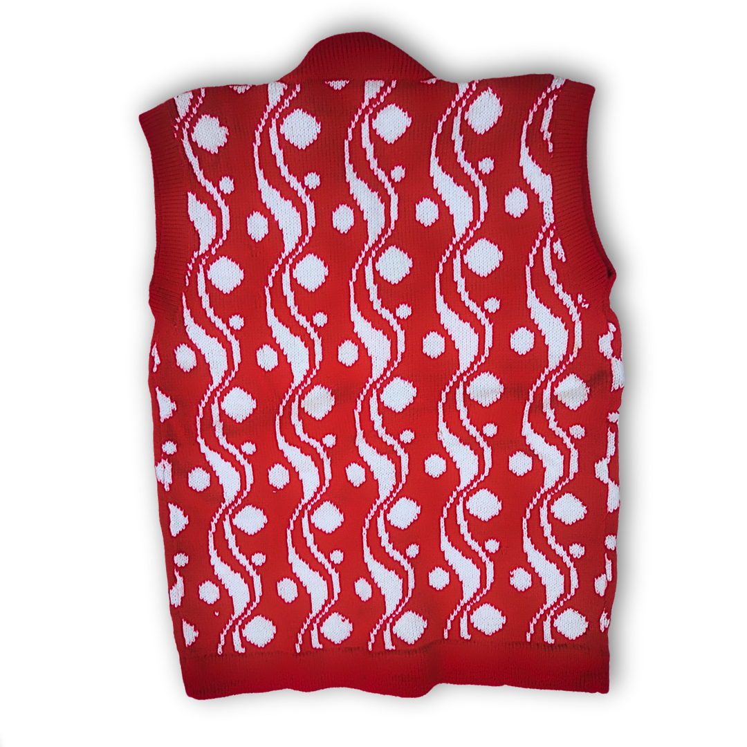 Floral Bubble Pattern Buttoned V Neck Half Sleeve Topwear for Women - View 4 of 6 - Premium wool sweater