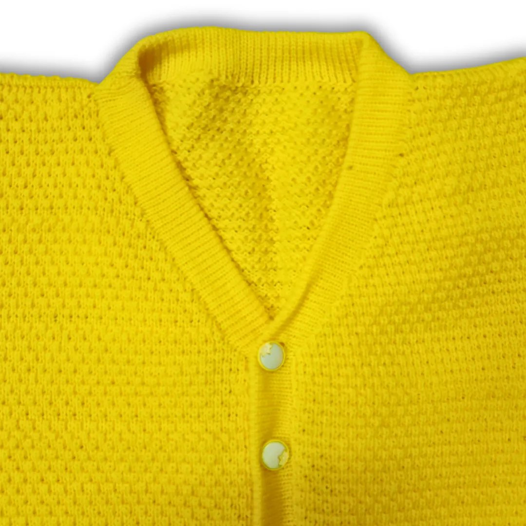 Trendy Sleeveless Yellow Blouse for Women Stylish Winter Top Versatile Fashion by Sonai Knitcraft - View 4 of 6 - Premium wool sweater