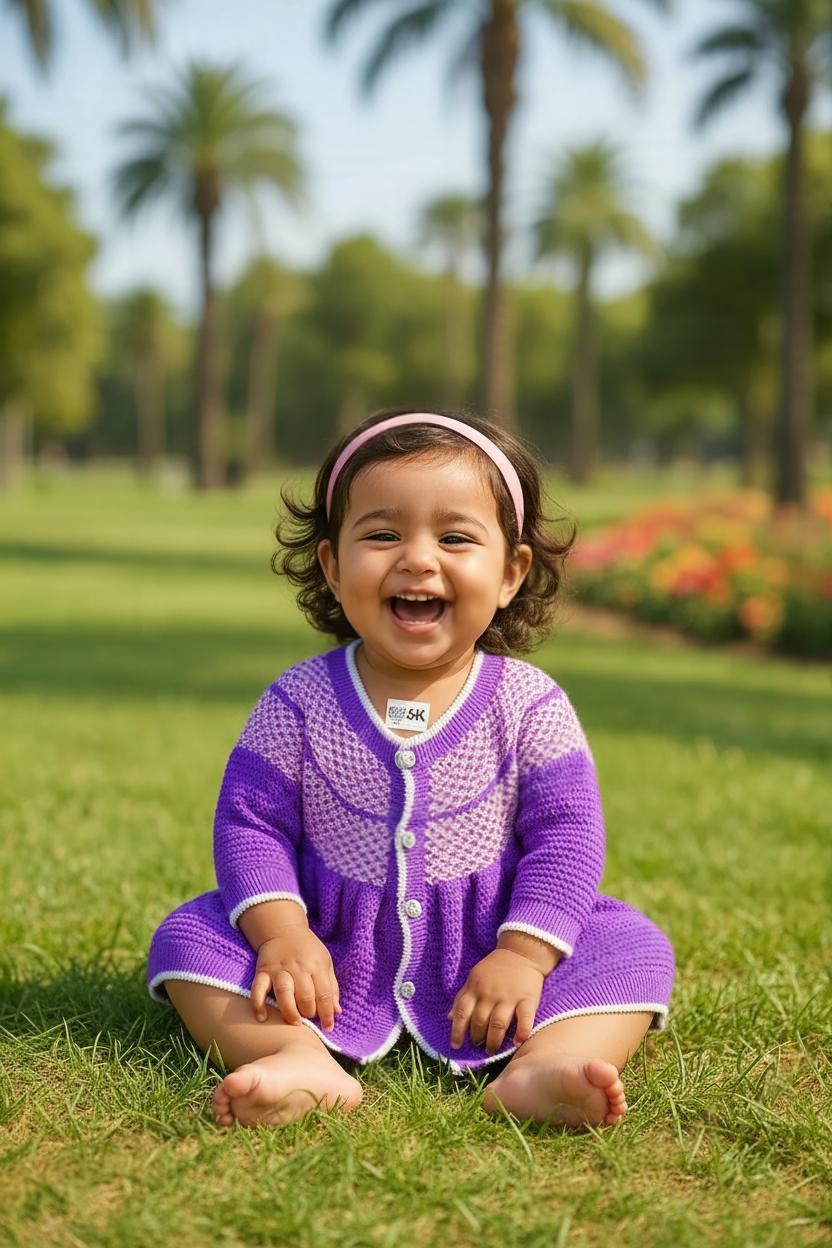 Warm & Cozy Unisex Baby Woollen Sweater Set with socks and cap – 2026 Winter Collection - View 3 of 8 - Premium wool sweater