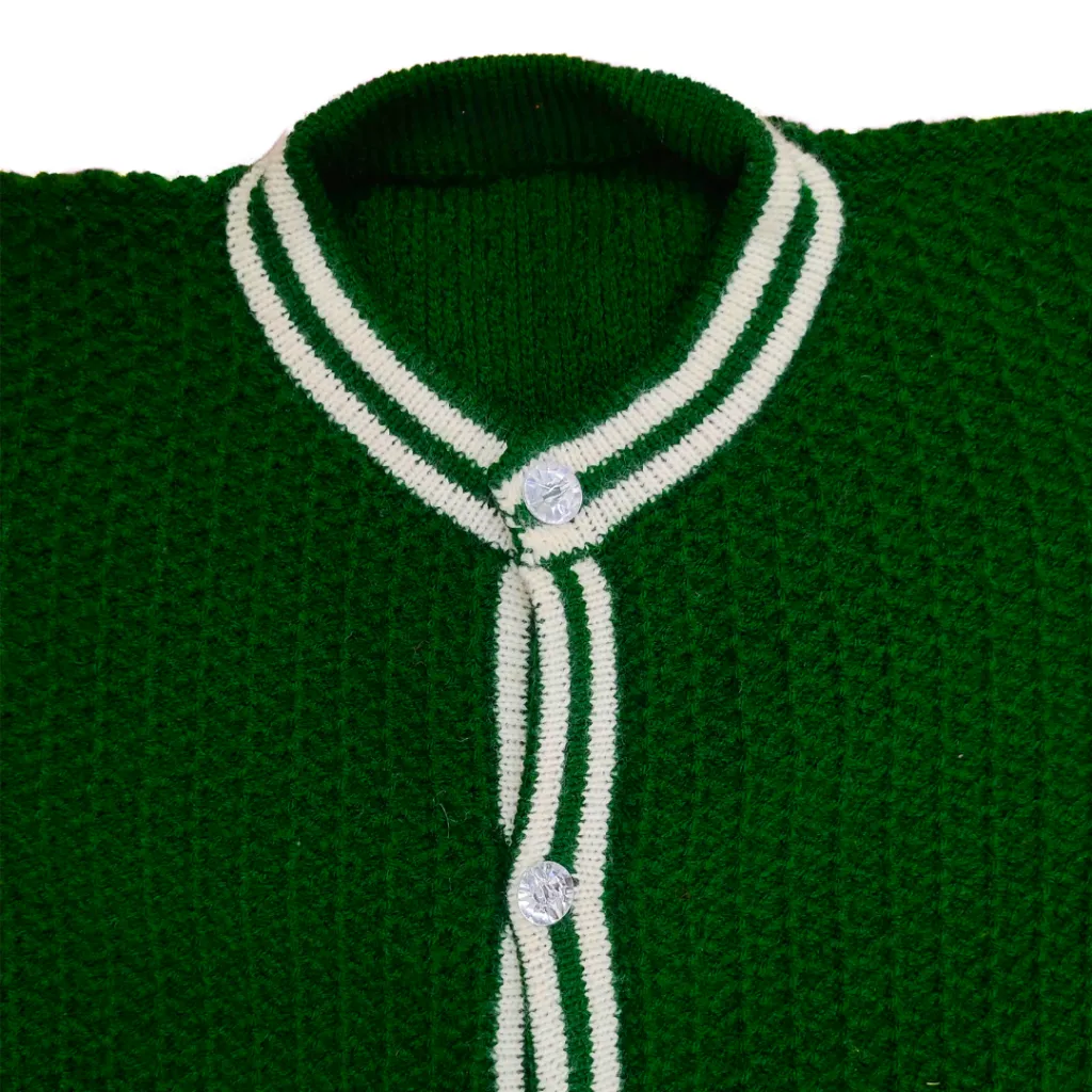 Dark Olive Pure Woolen Cardigan Sweater for Girls – Winter 2026 Essential! - View 6 of 8 - Premium wool sweater