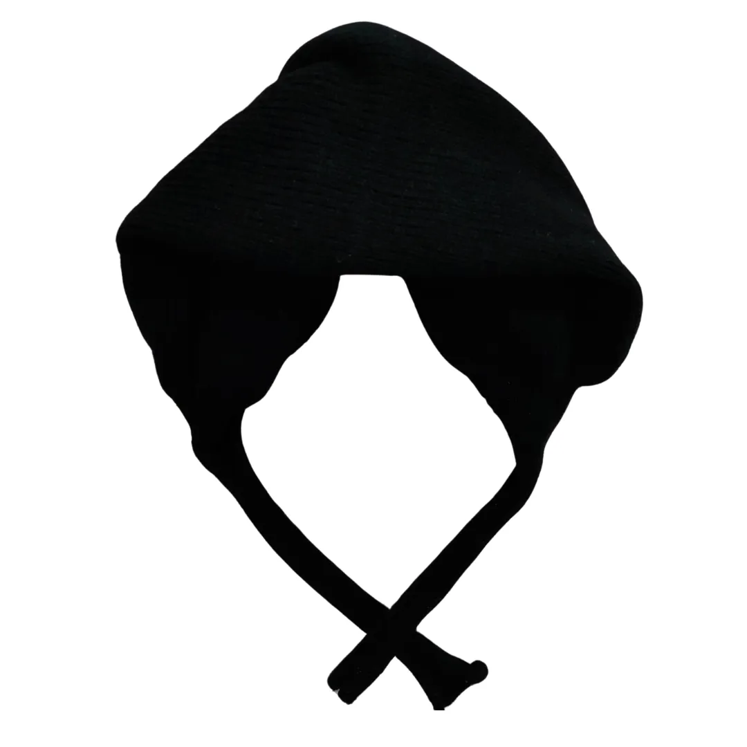 Black Bou Woolen Tupi with Matching Scarf for Women Free Size - View 3 of 5 - Premium wool sweater