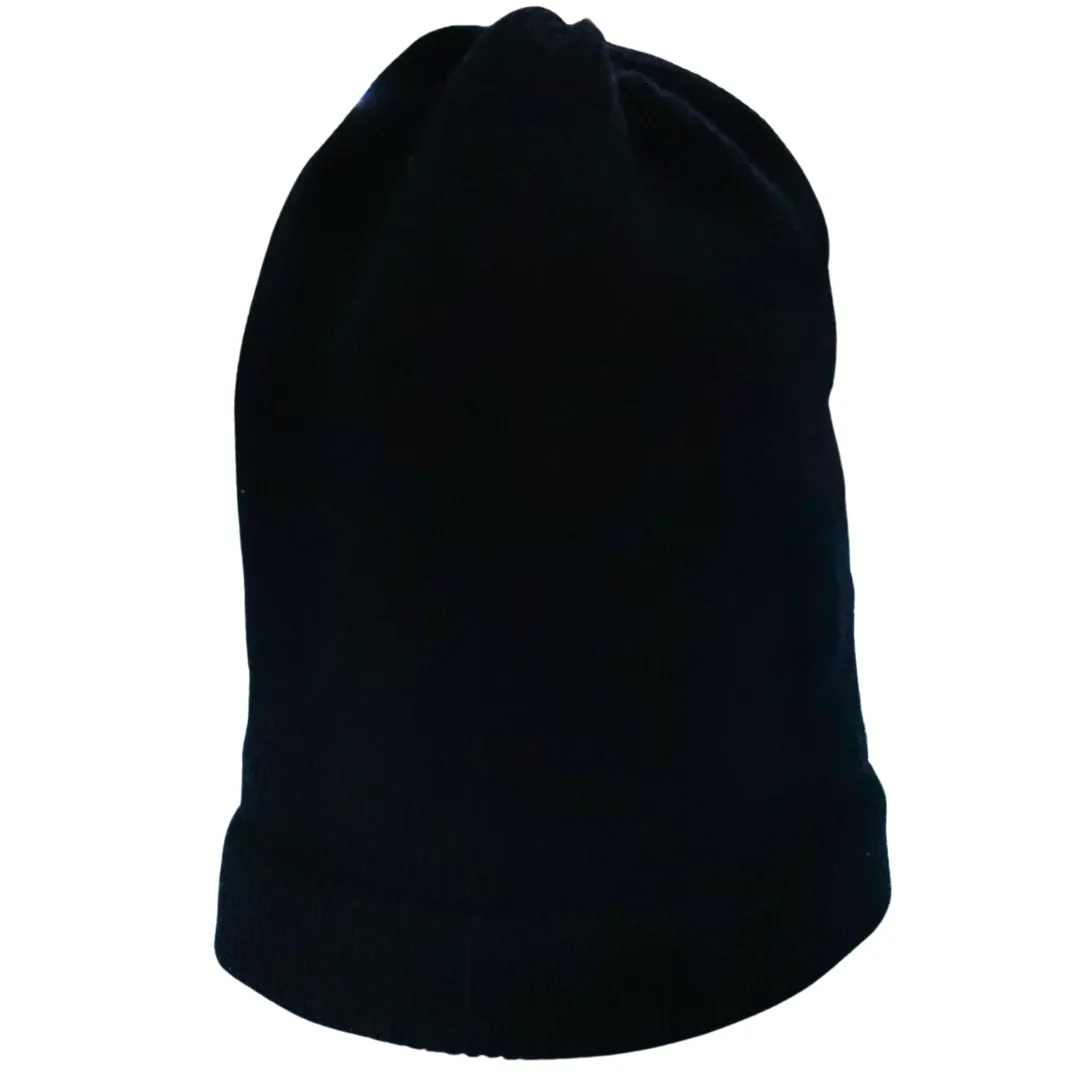 Solid Premium Black Cap for Men and Boys - View 3 of 4 - Premium wool sweater