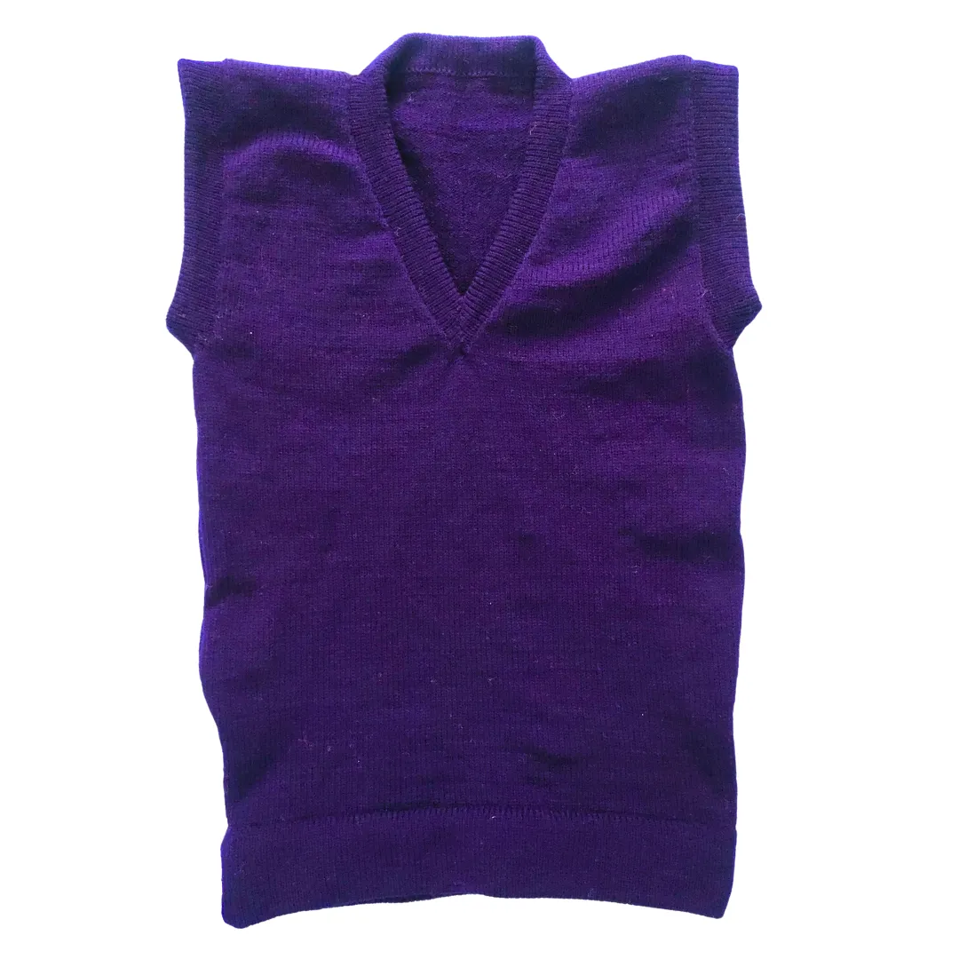 Solid Navy Blue Half Sleeve Sweater for Boys – School Essentials - View 4 of 8 - Premium wool sweater