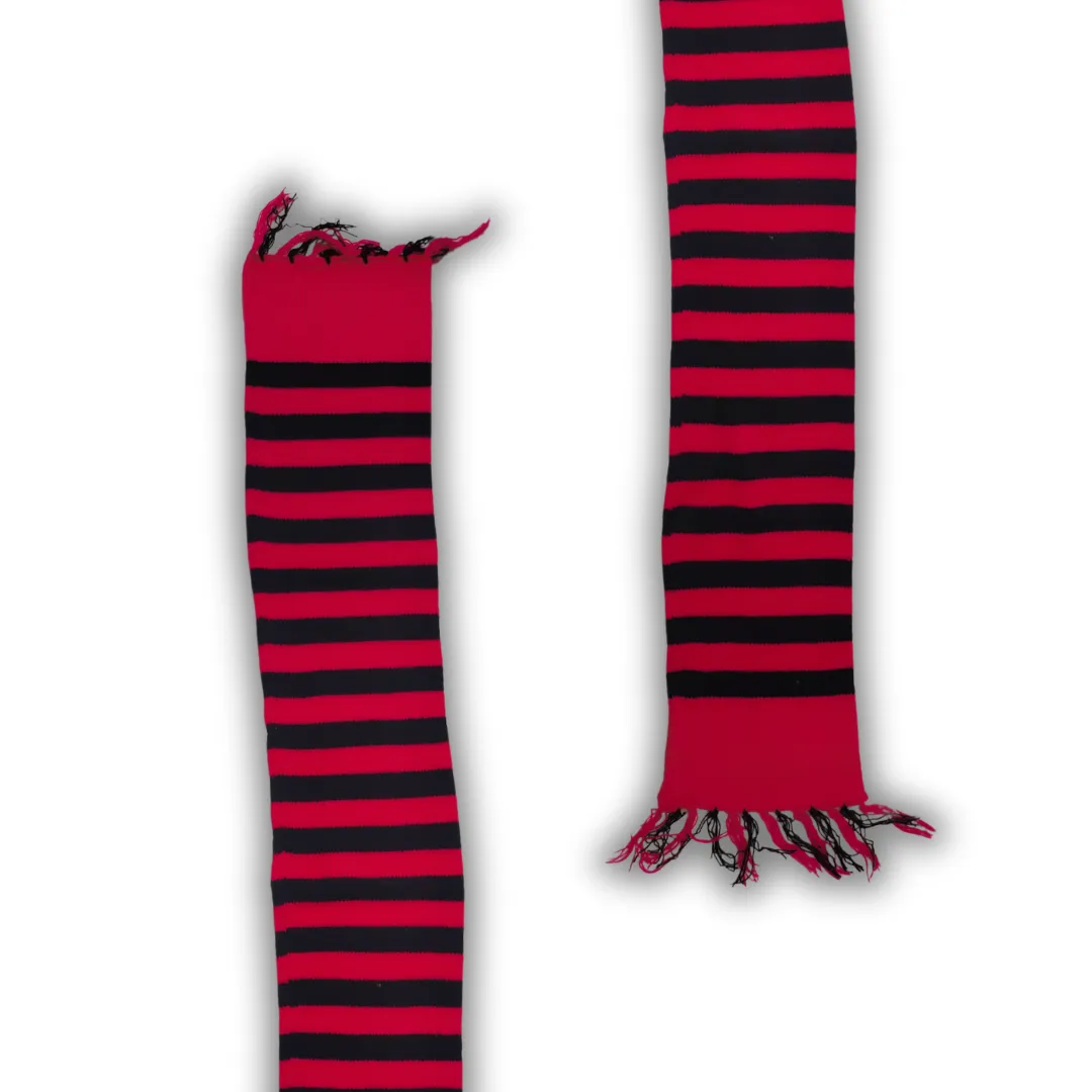 Black and Pink Full Stripe Stylish Muffler for Men and Women - View 3 of 4 - Premium wool sweater