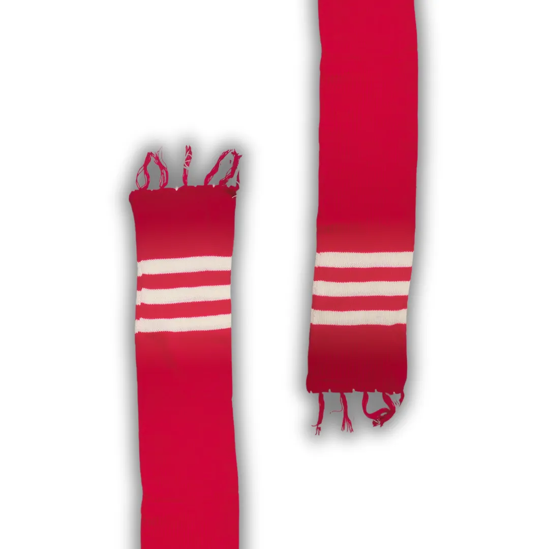 Pink and White Stripe Stylish Woolen Muffler for Men and Women - View 5 of 6 - Premium wool sweater