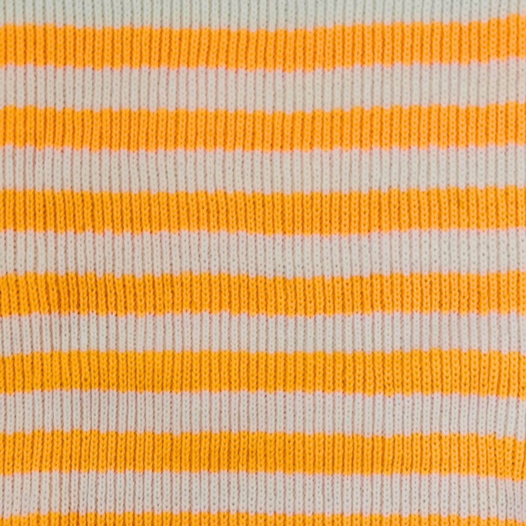 Cream Off White with Yellow Stripes Premium Sweater for Men - View 8 of 8 - Premium wool sweater