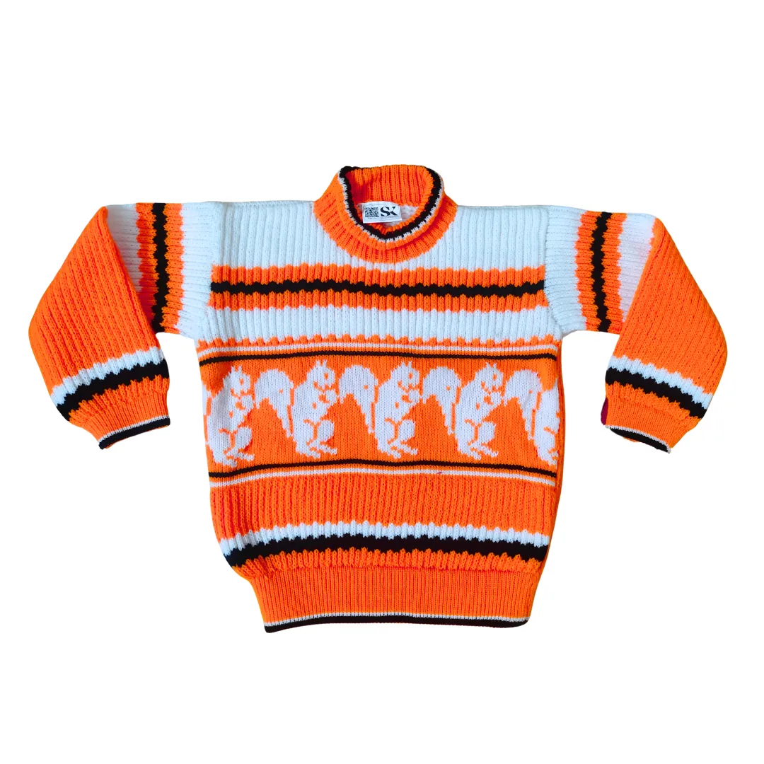 Premium Squirrel Pattern Men Sweater | Winter Knitwear 2026 | Warm & Stylish Fit