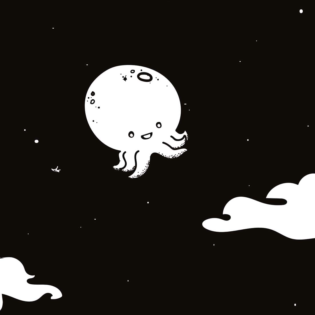Illustration d'un poulpe-lune