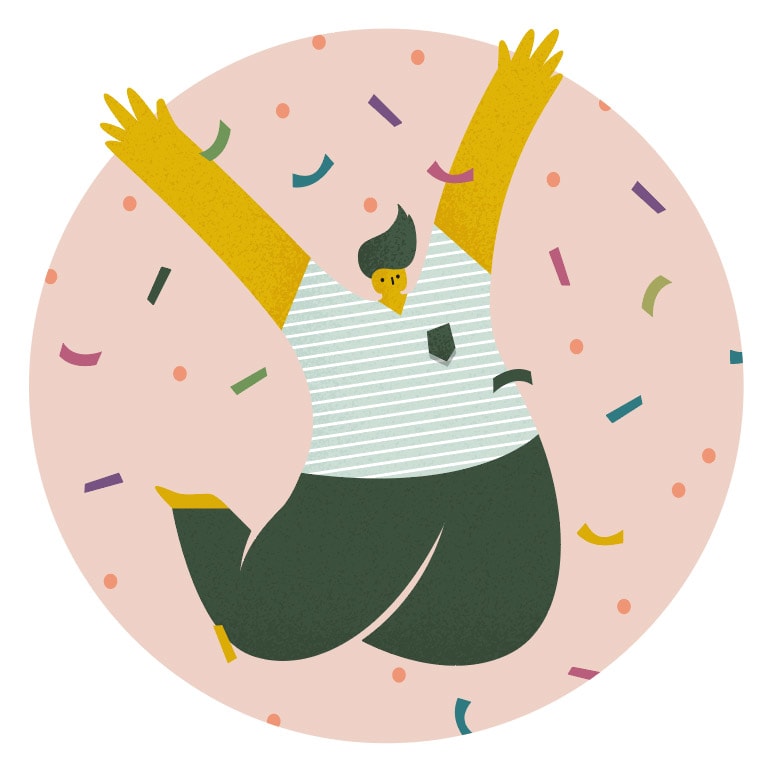 Illustration d'un personnage pour la marketplace Linverse