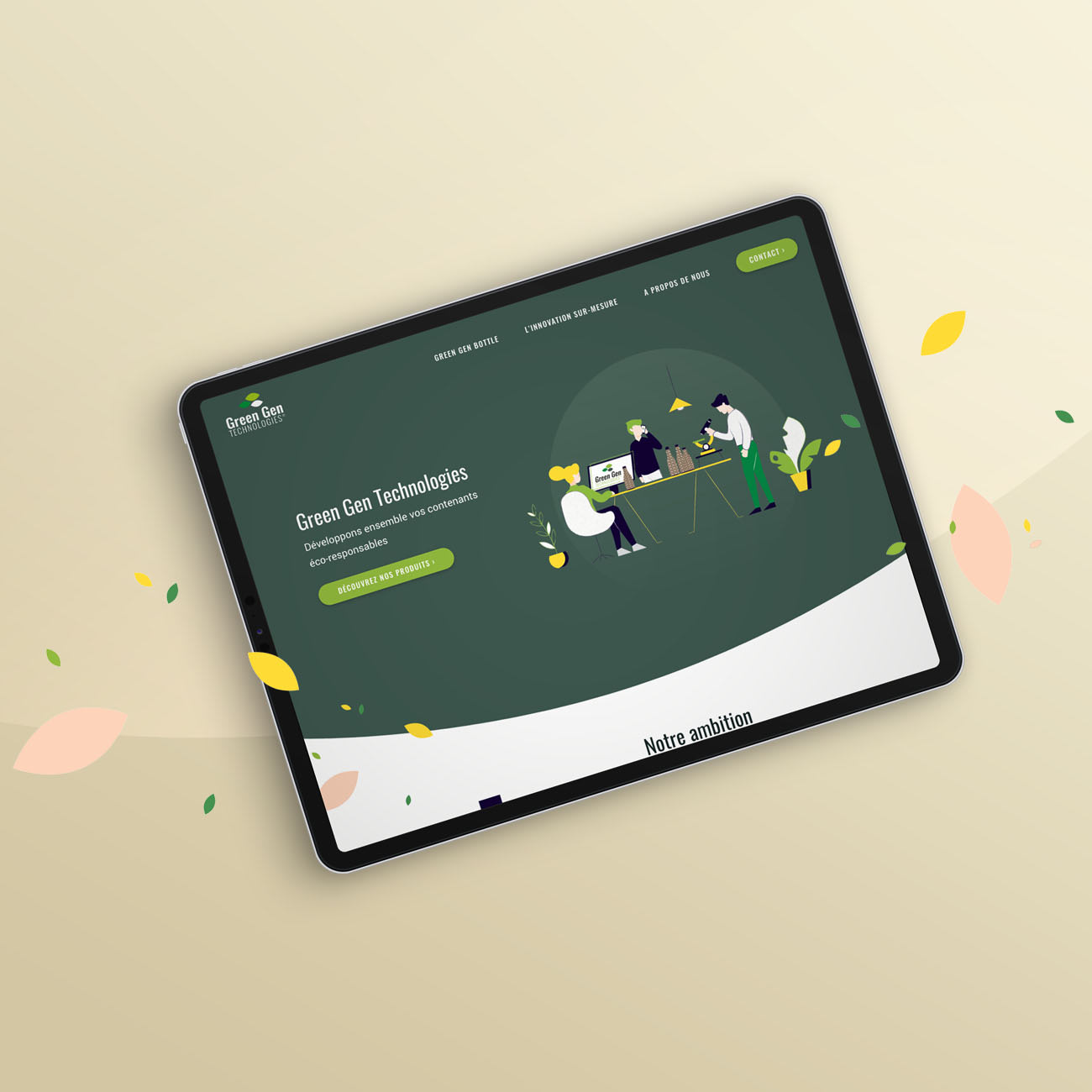 Webdesign responsive pour une société éco-responsable