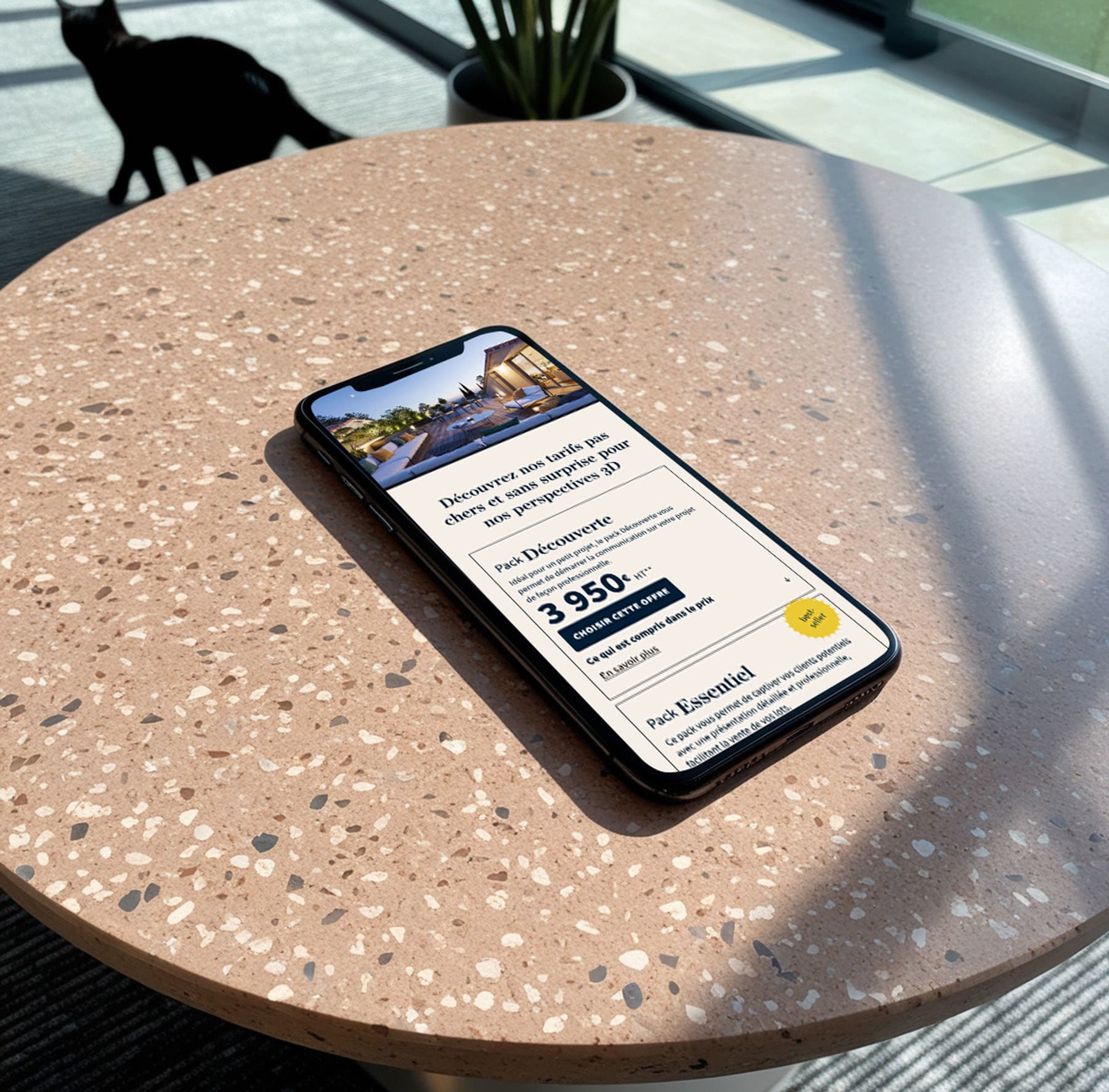 mock up design mobile responsive landing page