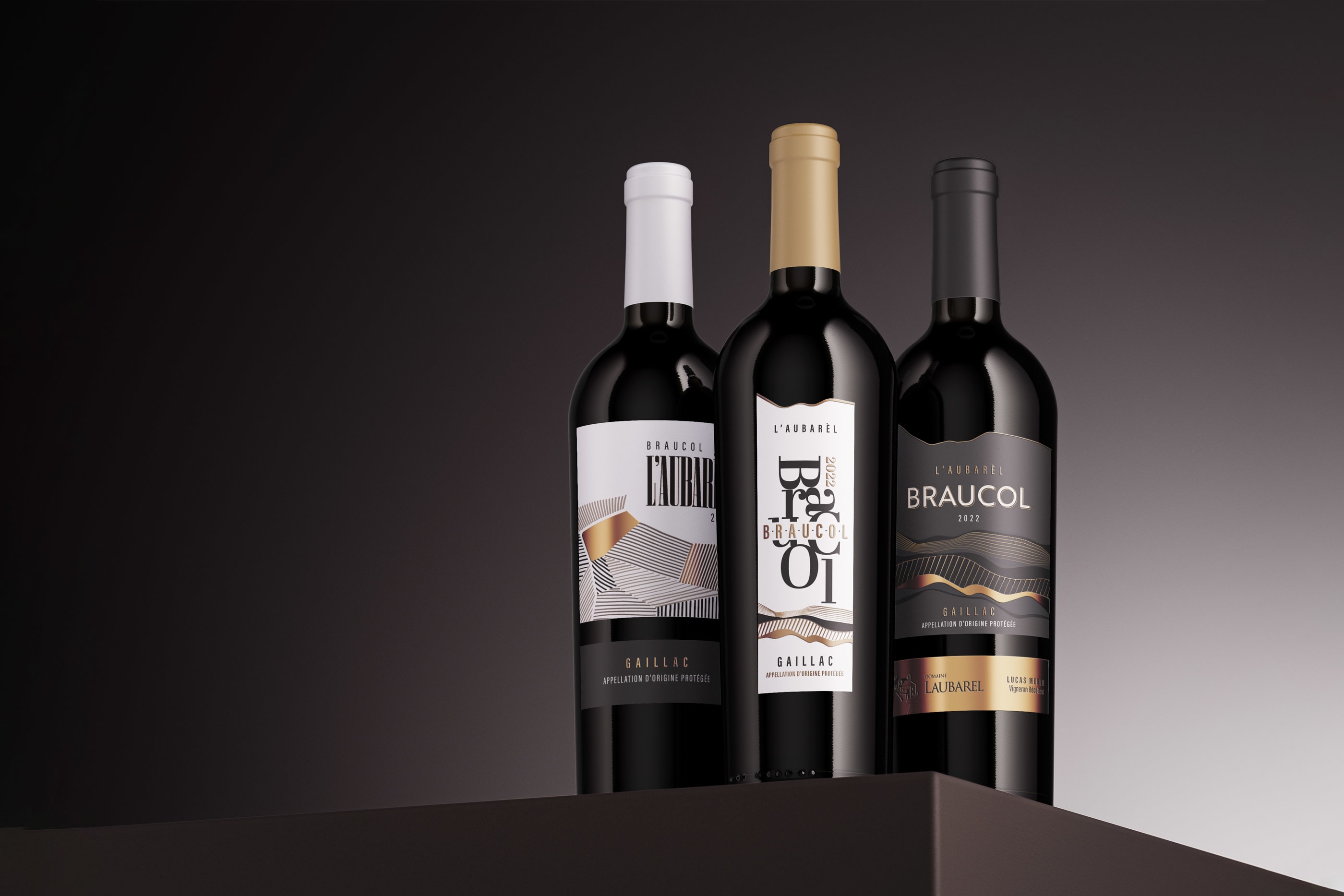 graphisme étiquette vins