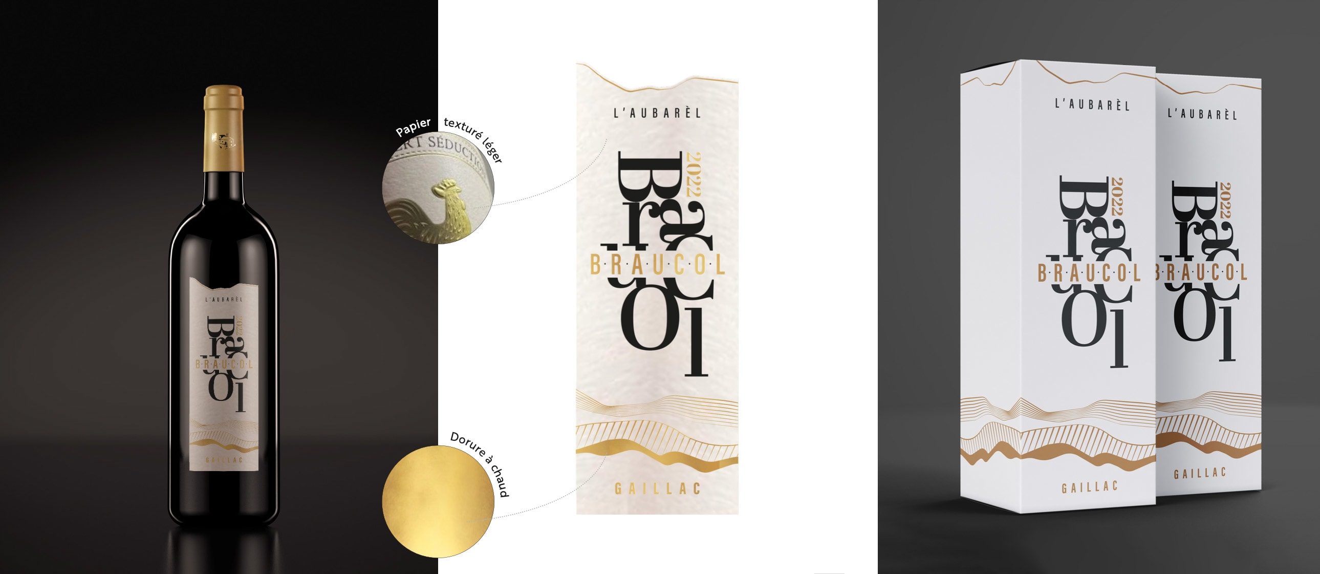 Etiquette haut de gamme et packaging