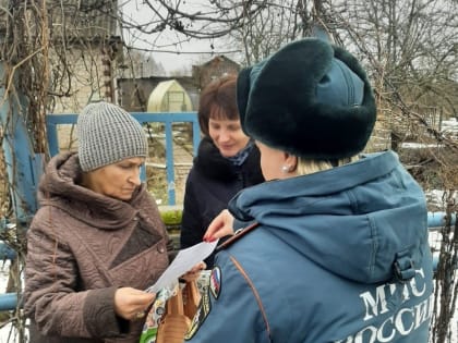 Профилактический рейд на территории Писковичской волости Псковского района по местам проживания одиноких престарелых и инвалидов