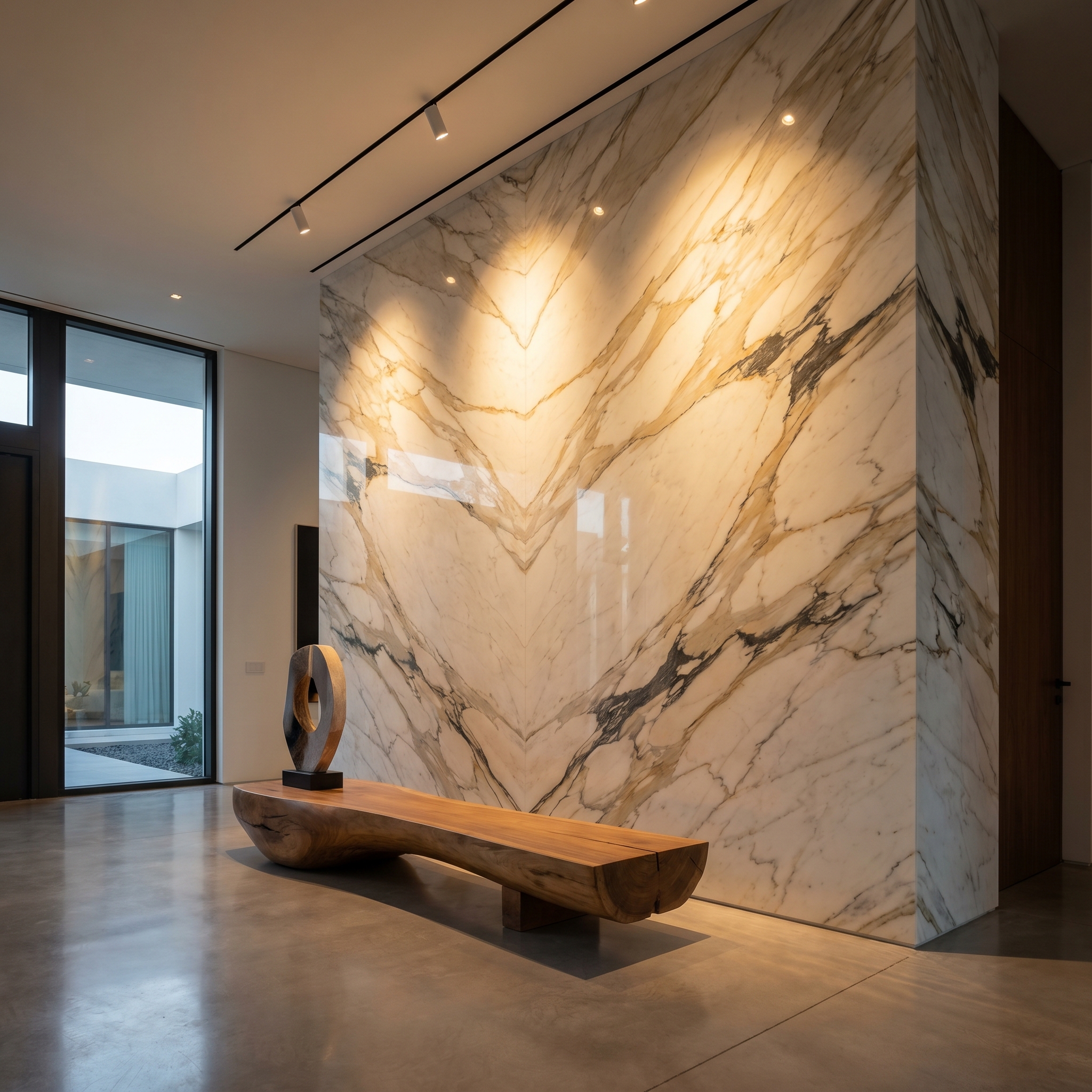Stone Fireplace Wall