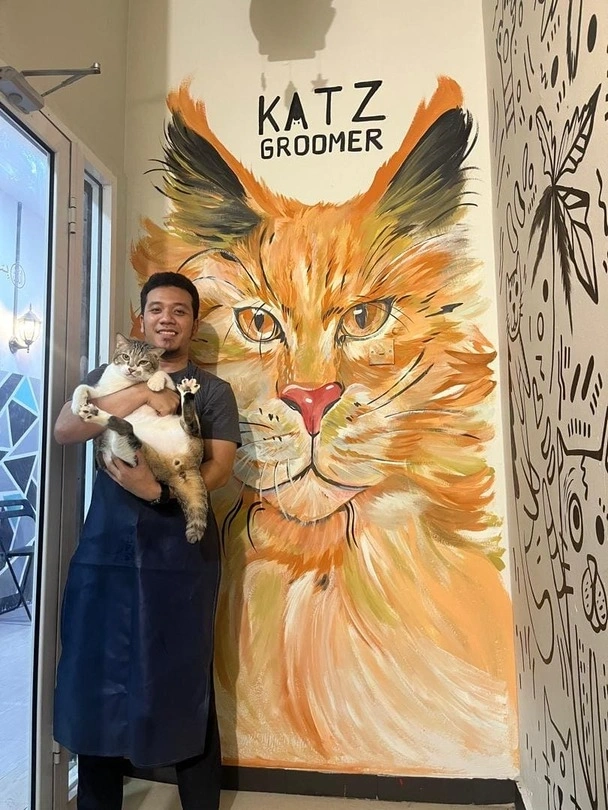 Cute cat at KatzGroomer