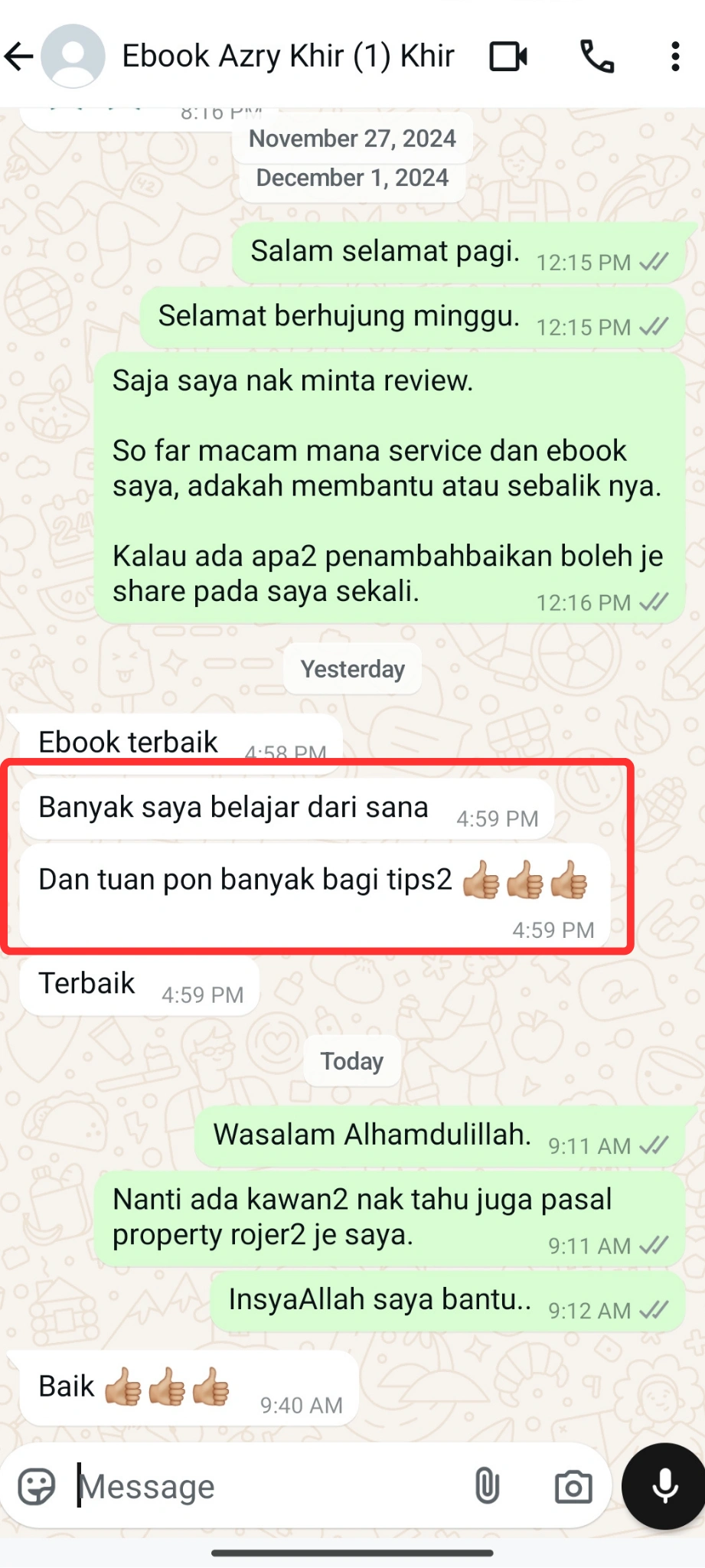 Feedback Pembeli 3