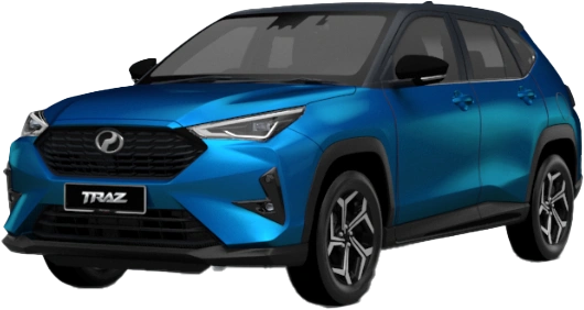 Perodua Traz Electric Blue 2-Tone