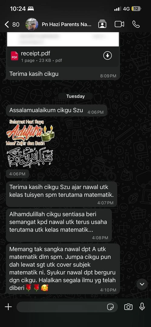 Testimoni Ibu Bapa 5