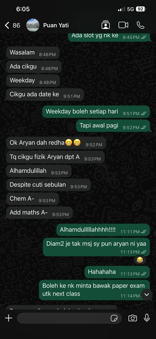 Testimoni Ibu Bapa 1