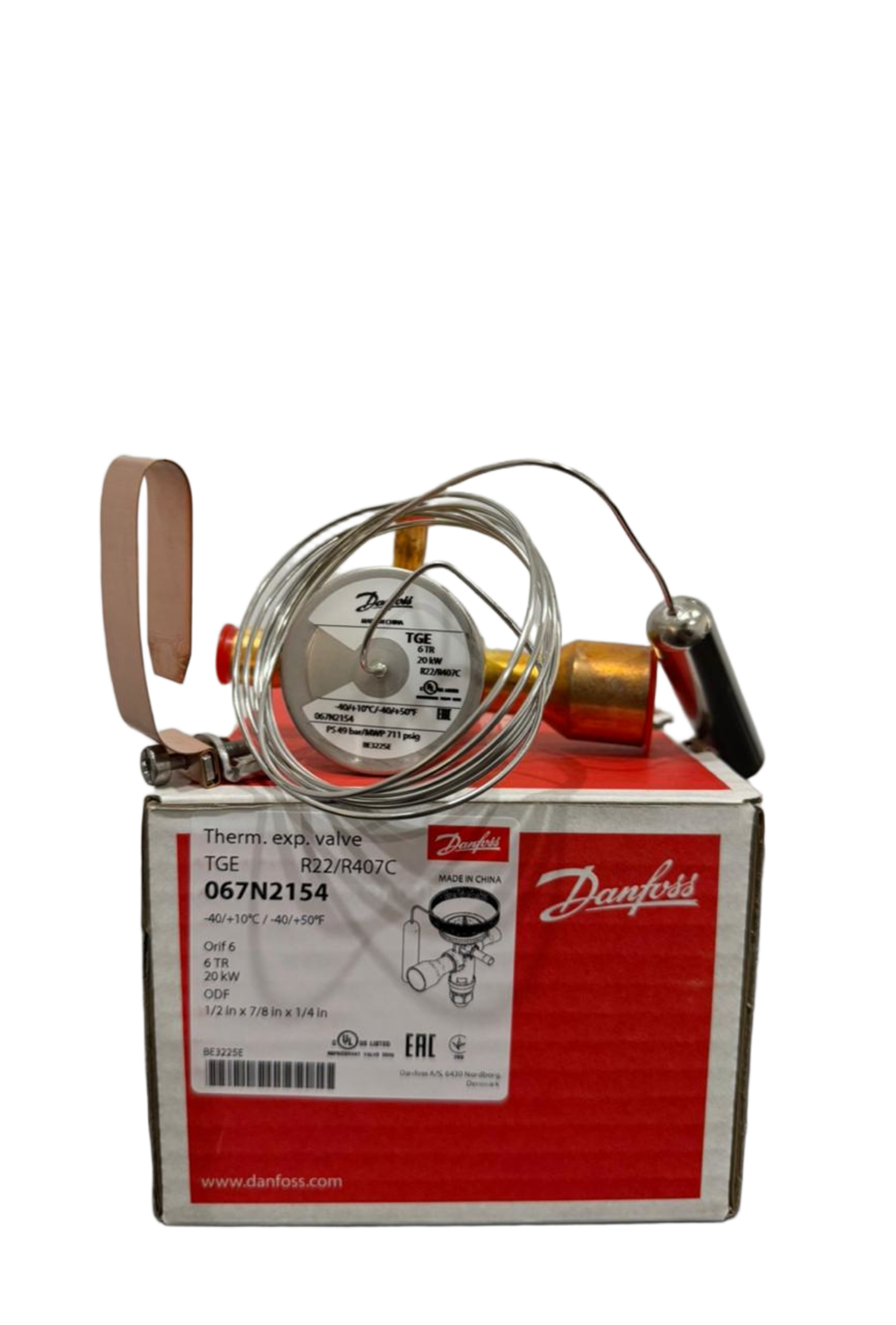Válvula de Expansión Termostática Danfoss TGE 6TR R22