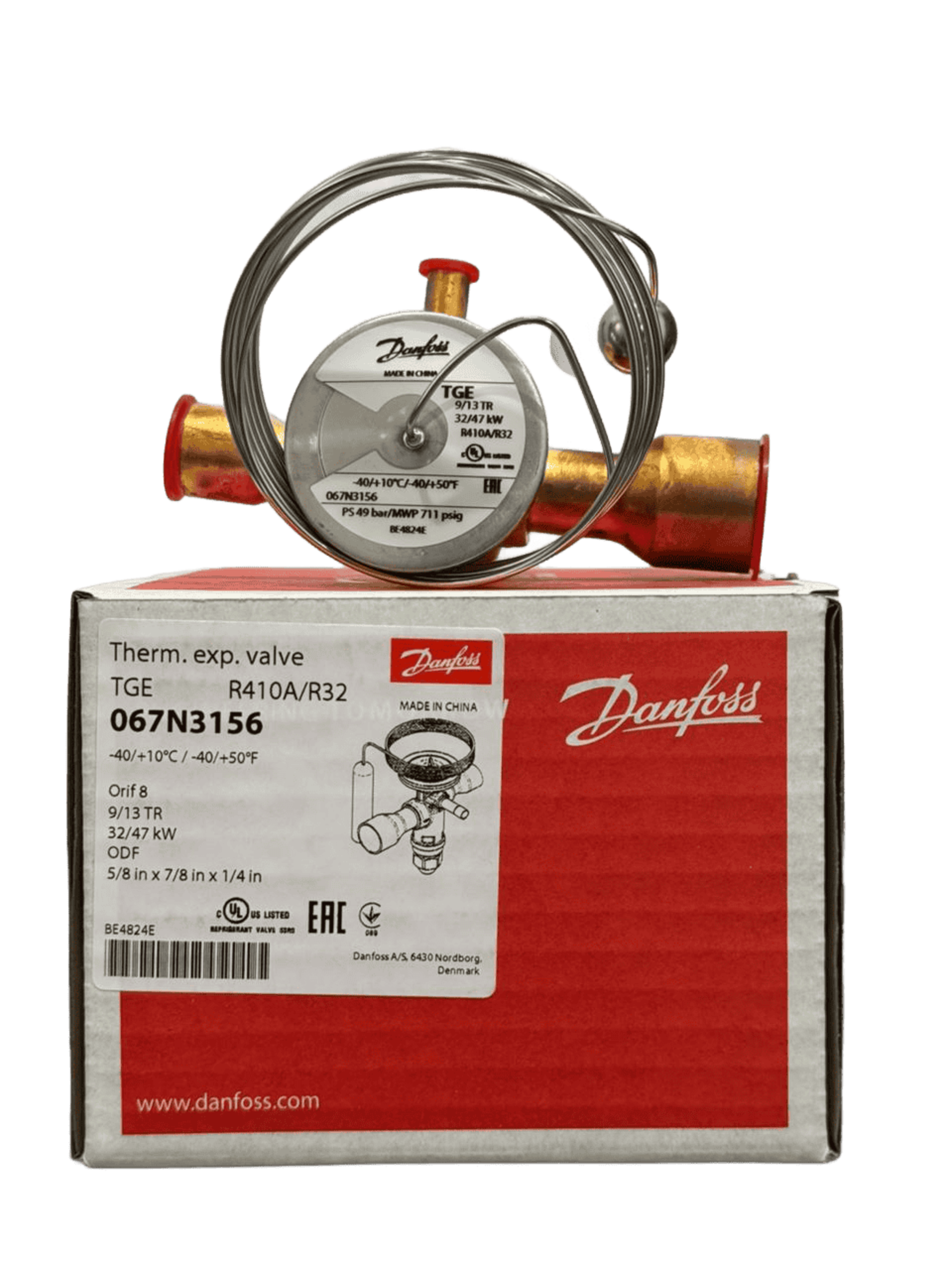 Válvula de Expansión Danfoss 067N3156, TGE 9TR R410A