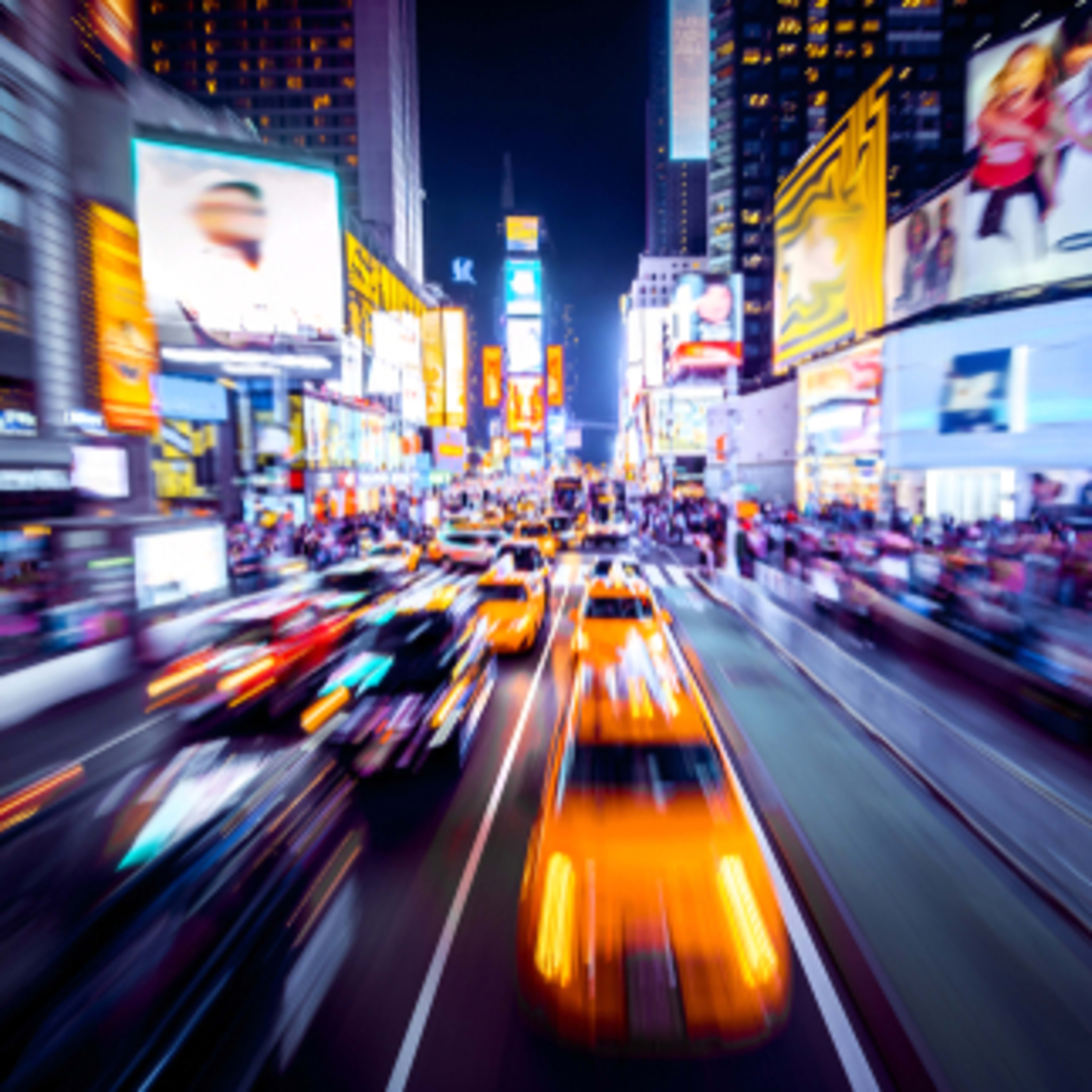 Times Square de noche.