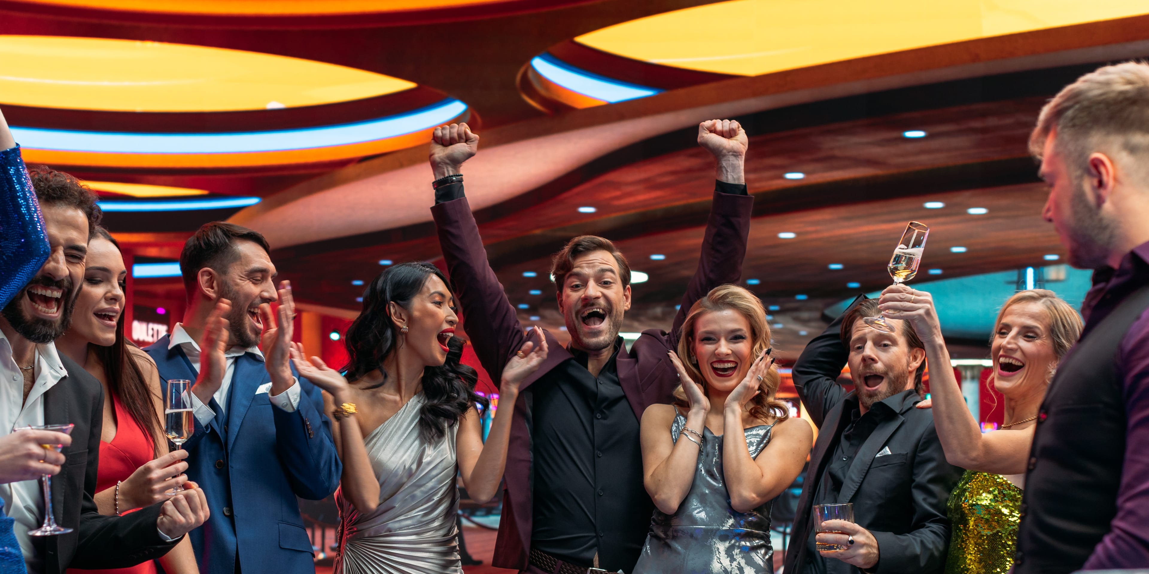 attractive-multiethnic-people-taking-risks