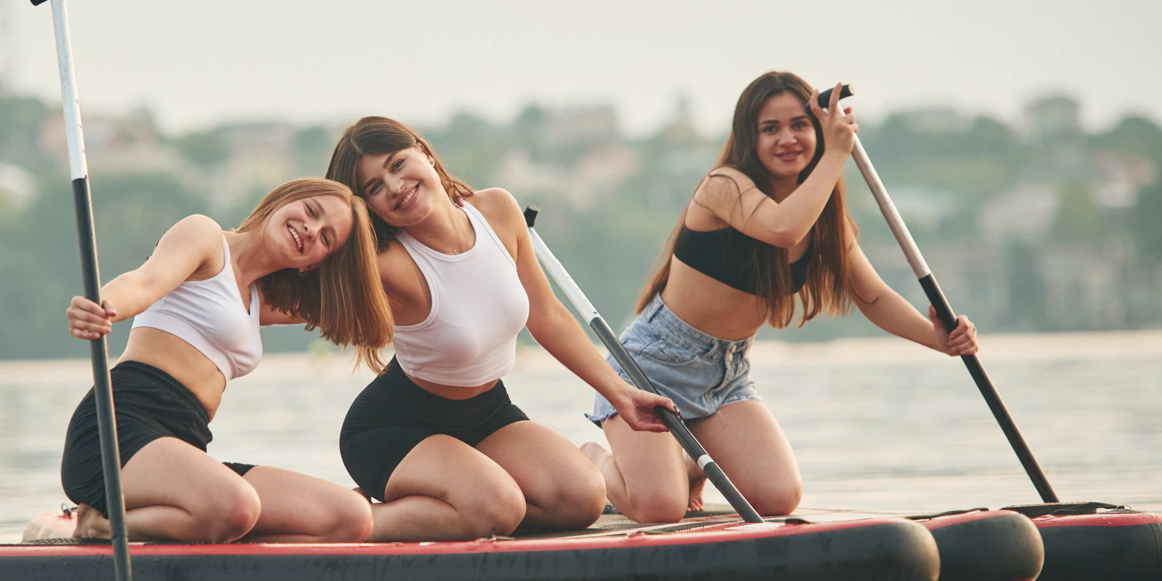 friends enjoying a boat ride