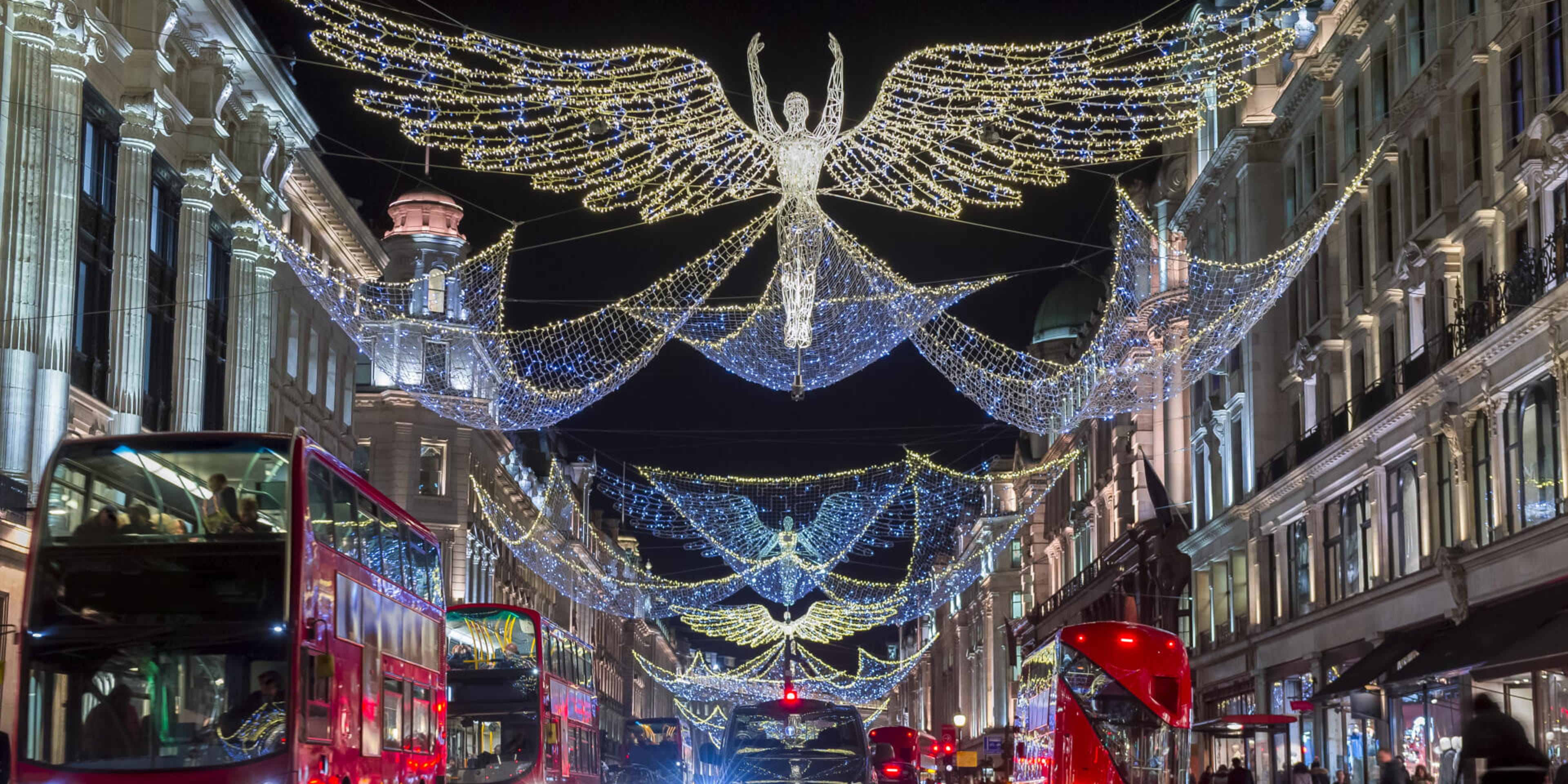 Shopping in December lets visitors enjoy the Christmas lights