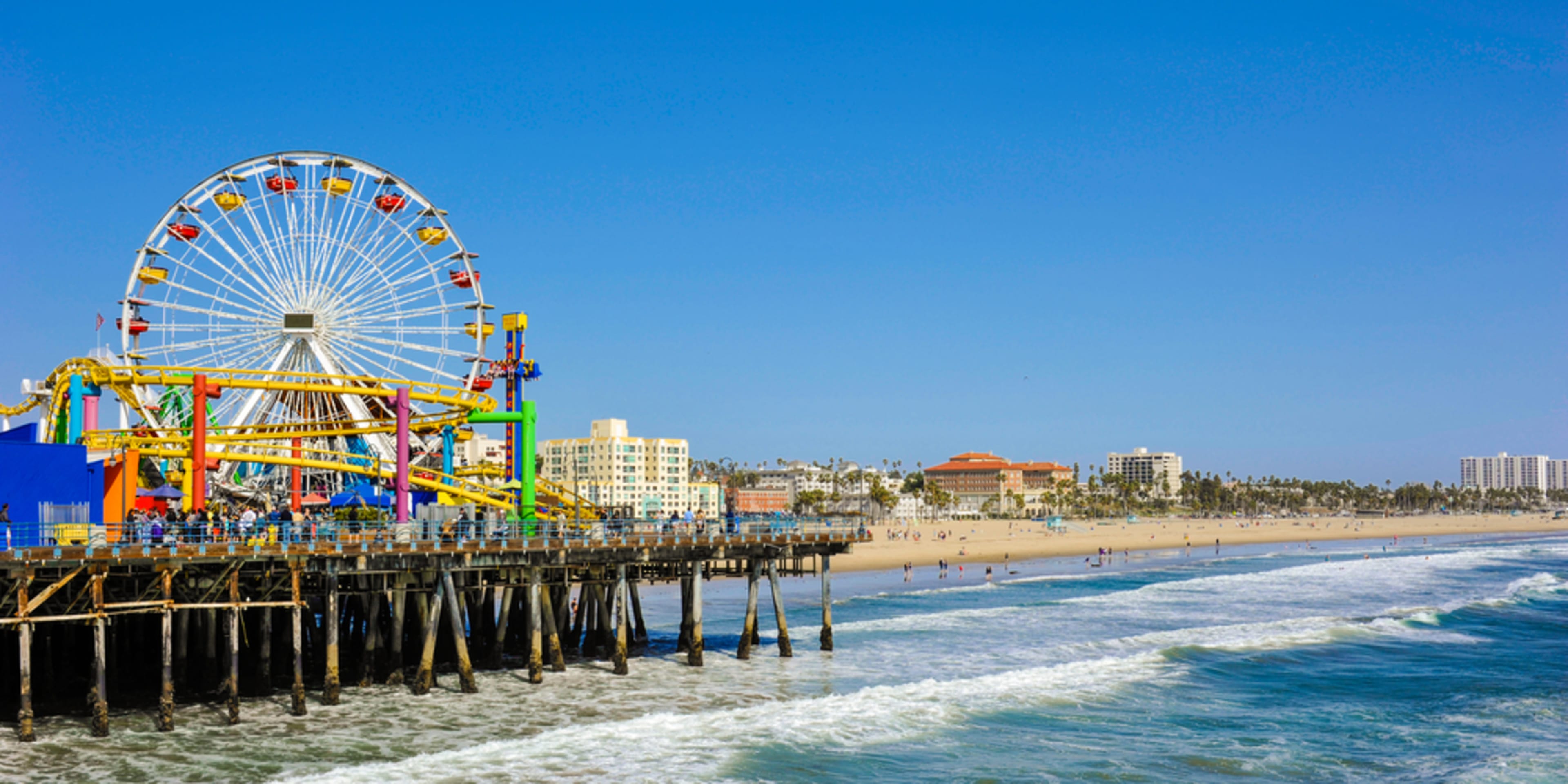 Muelle de Santa Mónica, Los Ángeles. Viajar con niños a Los Ángeles.