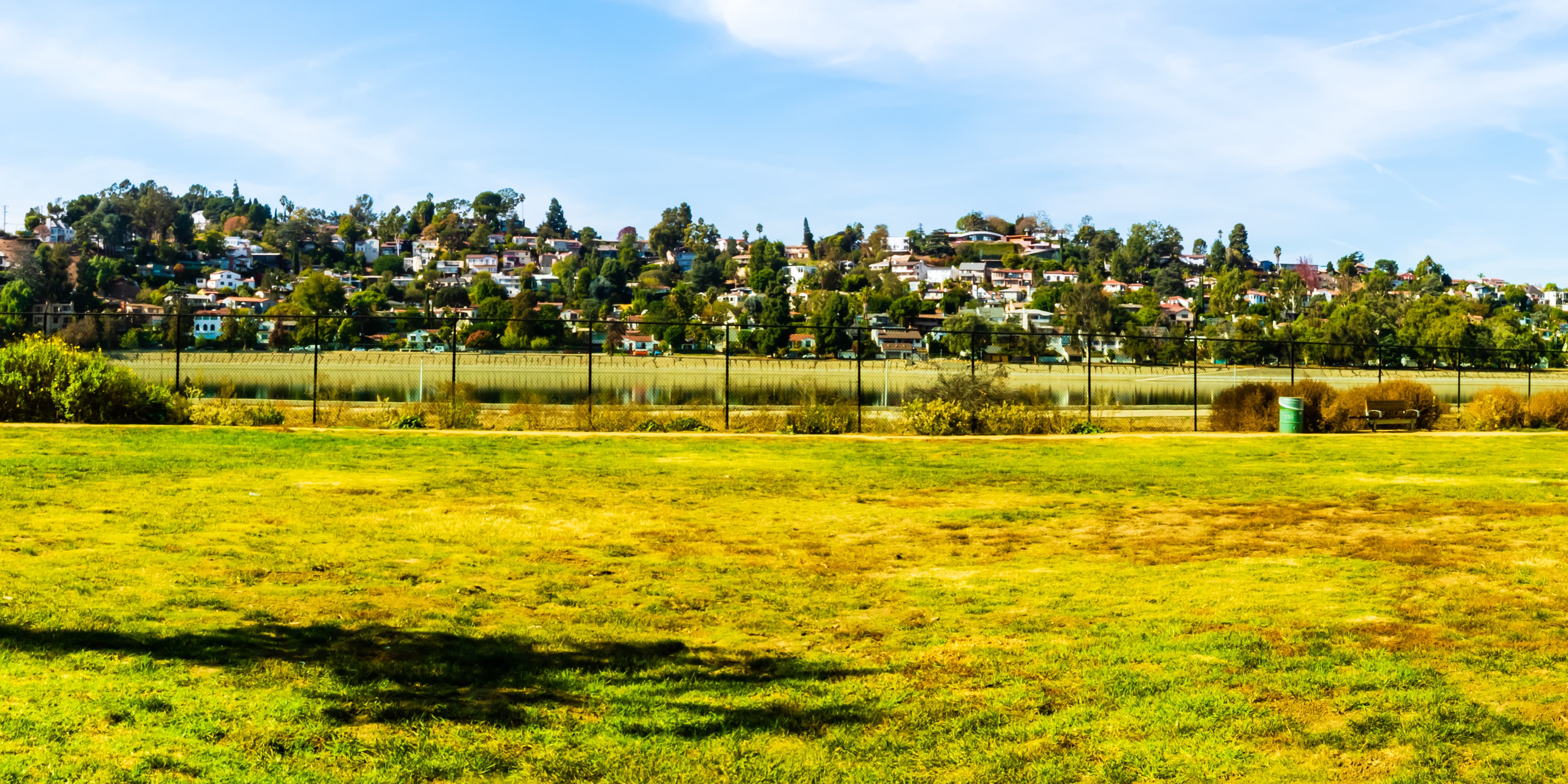 Vista panorámica de Silver Lake Meadow, Los Ángeles. Cosas que hacer en Silver Lake Los Ángeles.