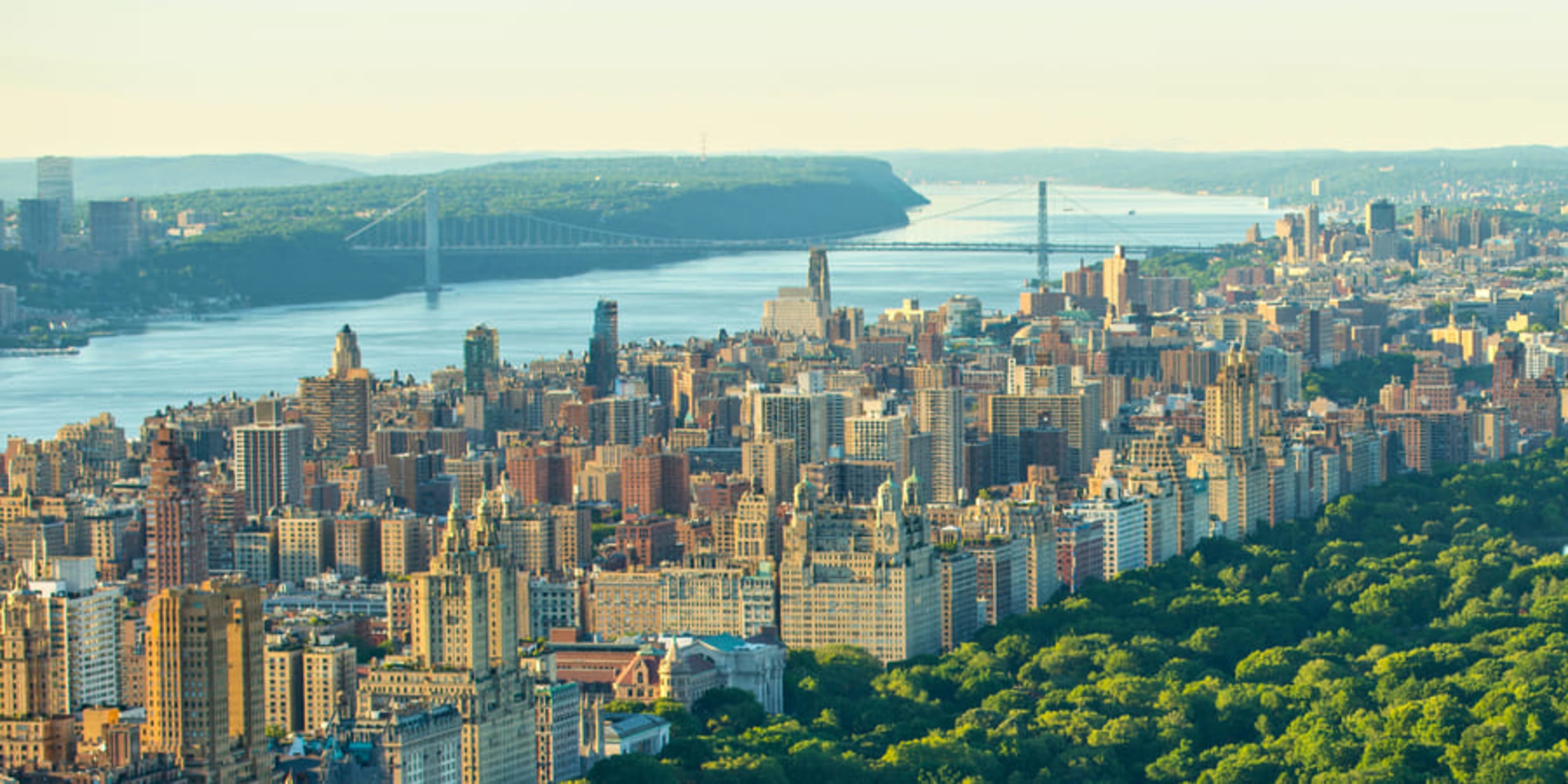 Vista aerea de Nova York, Central Park