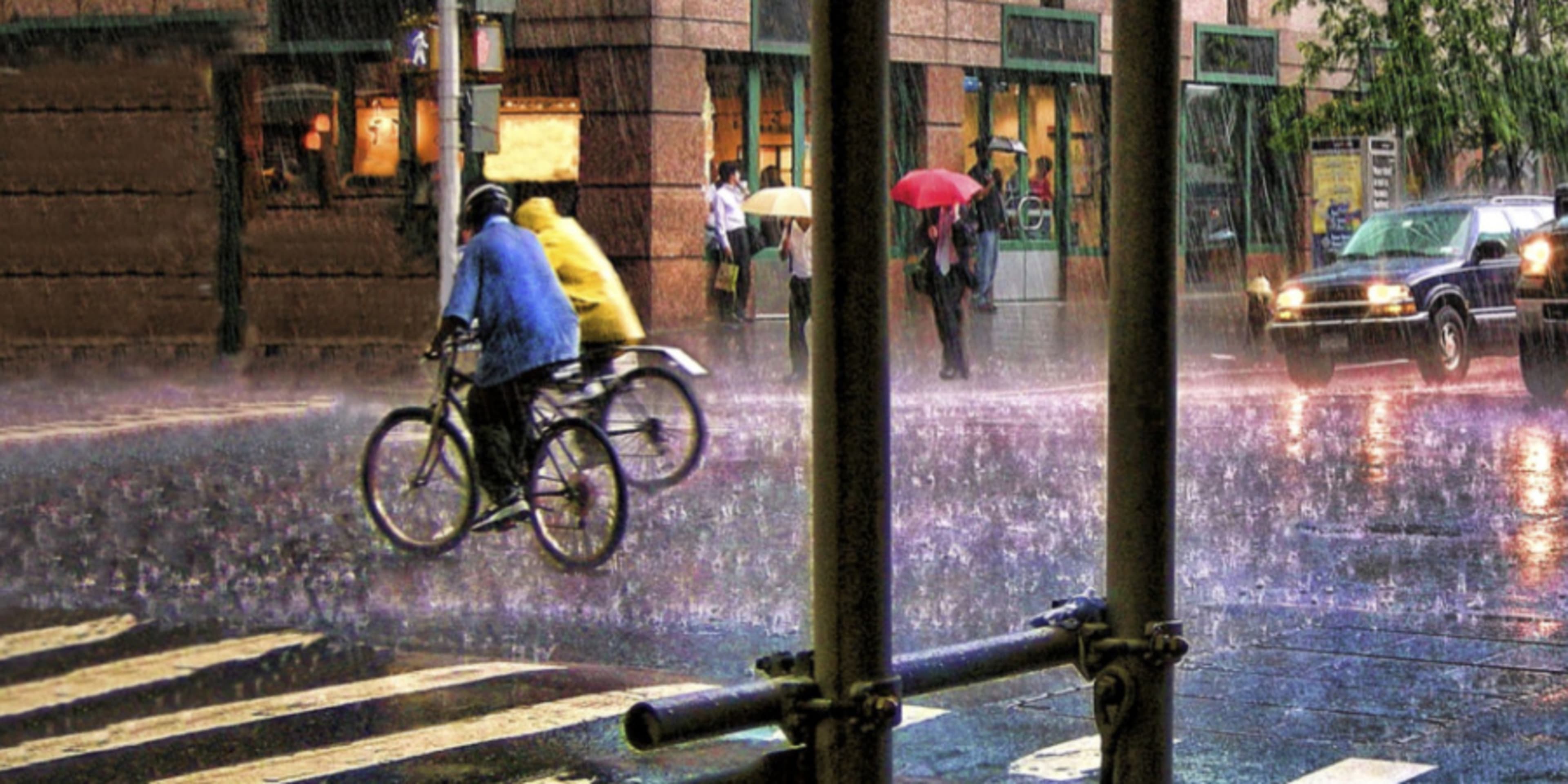 紐約 雨天