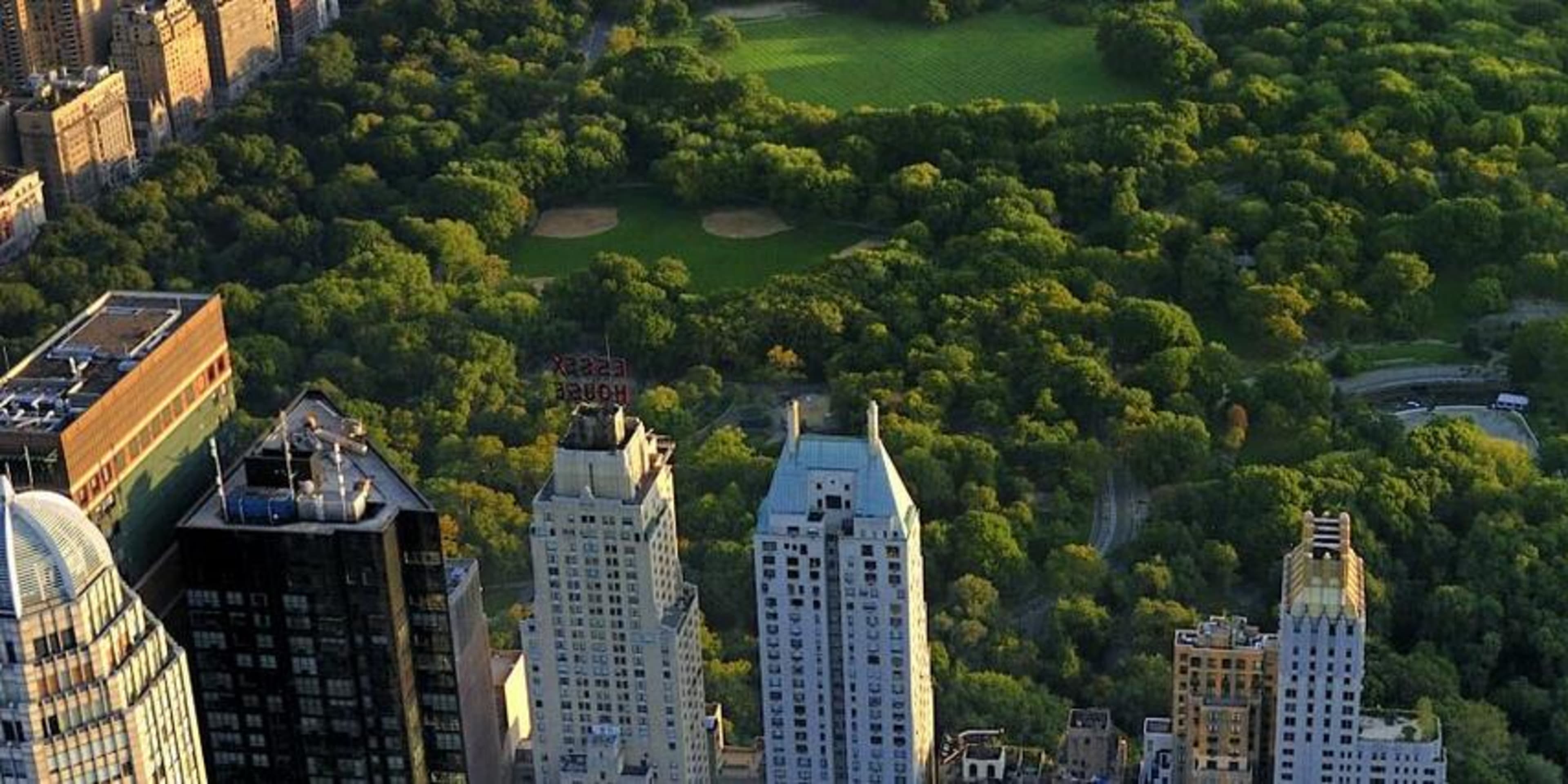 Vue aérienne de Central Park, New York.