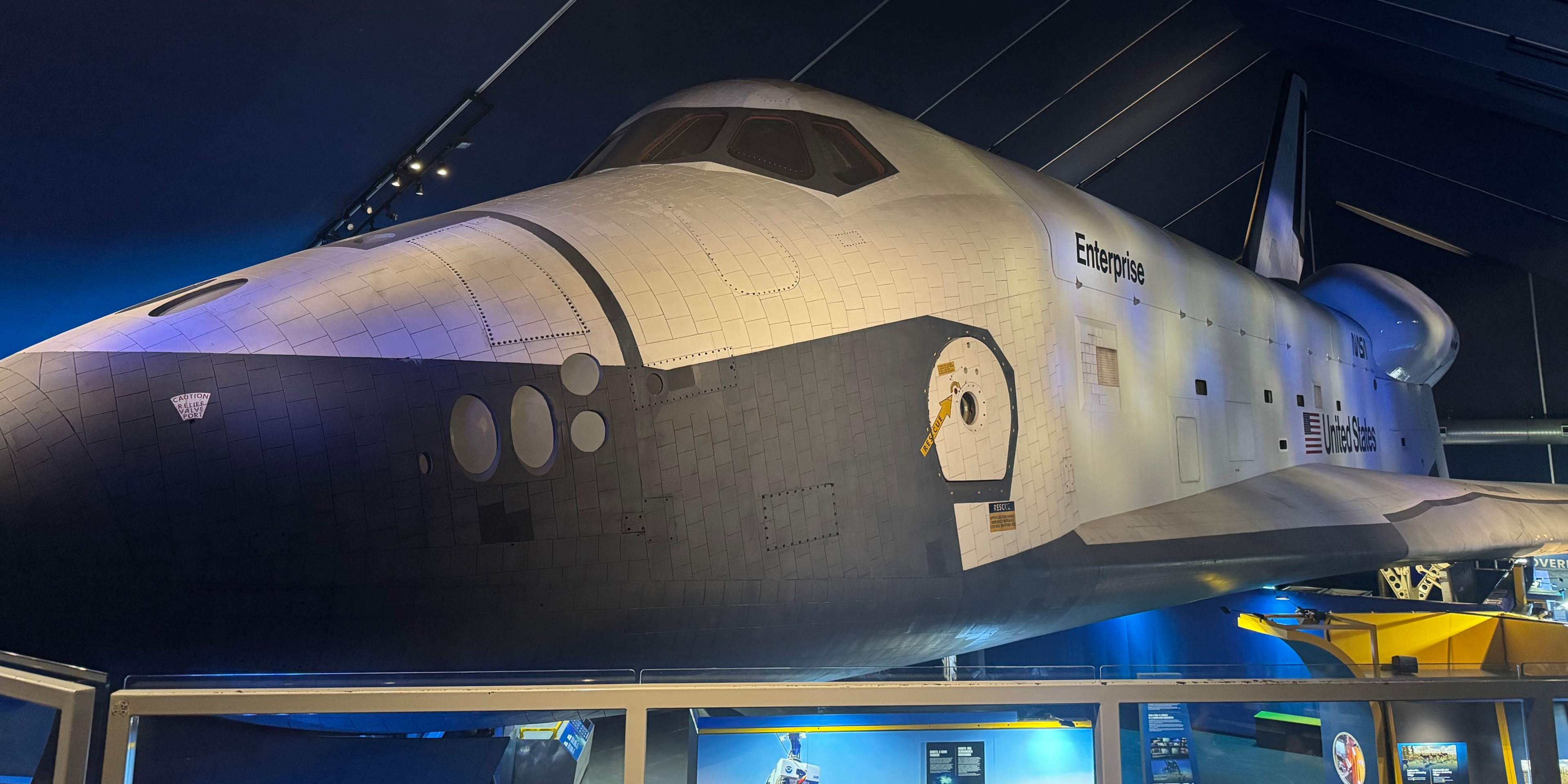 space shuttle at intrepid