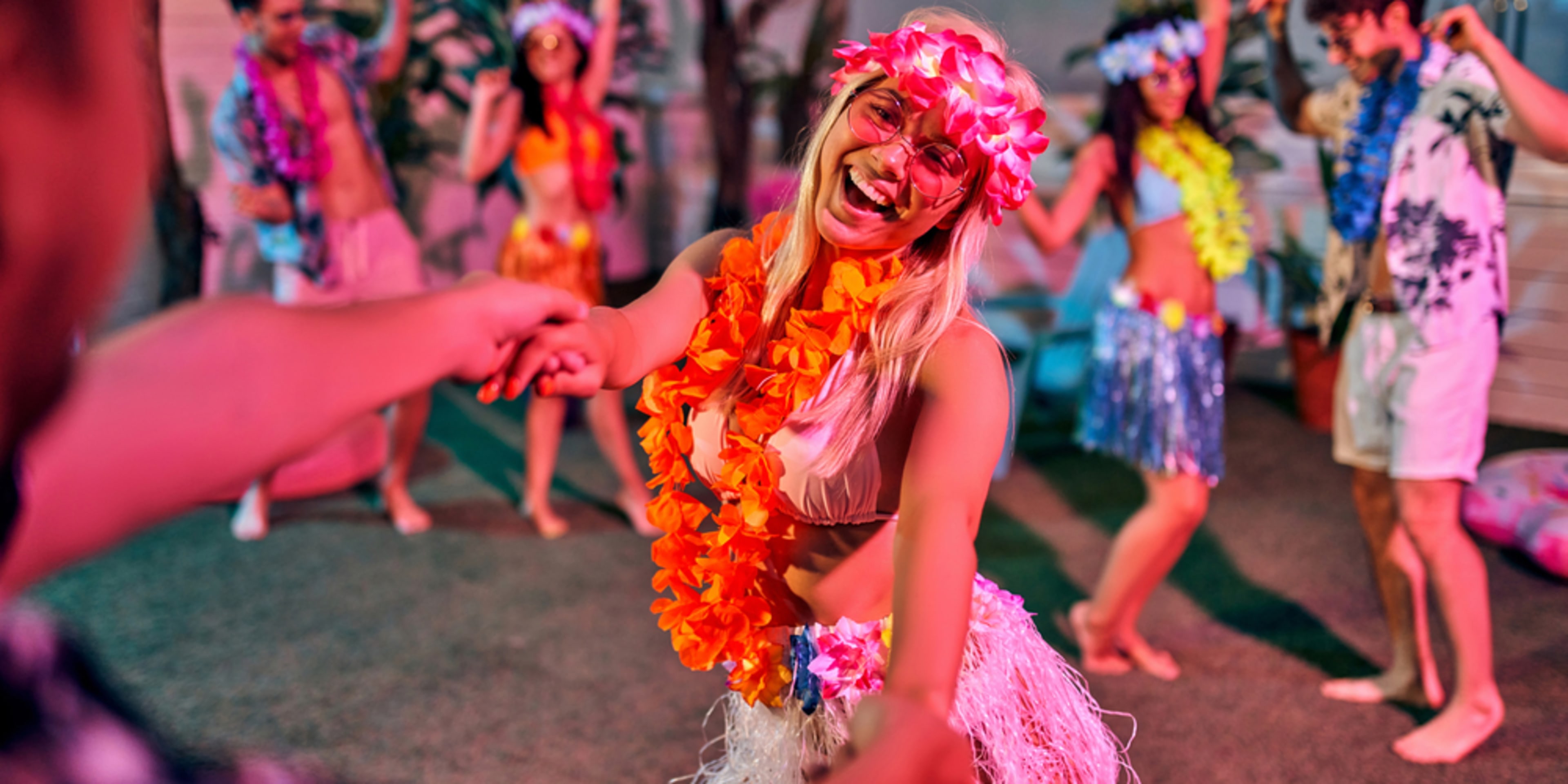 Party-goers on Oahu
