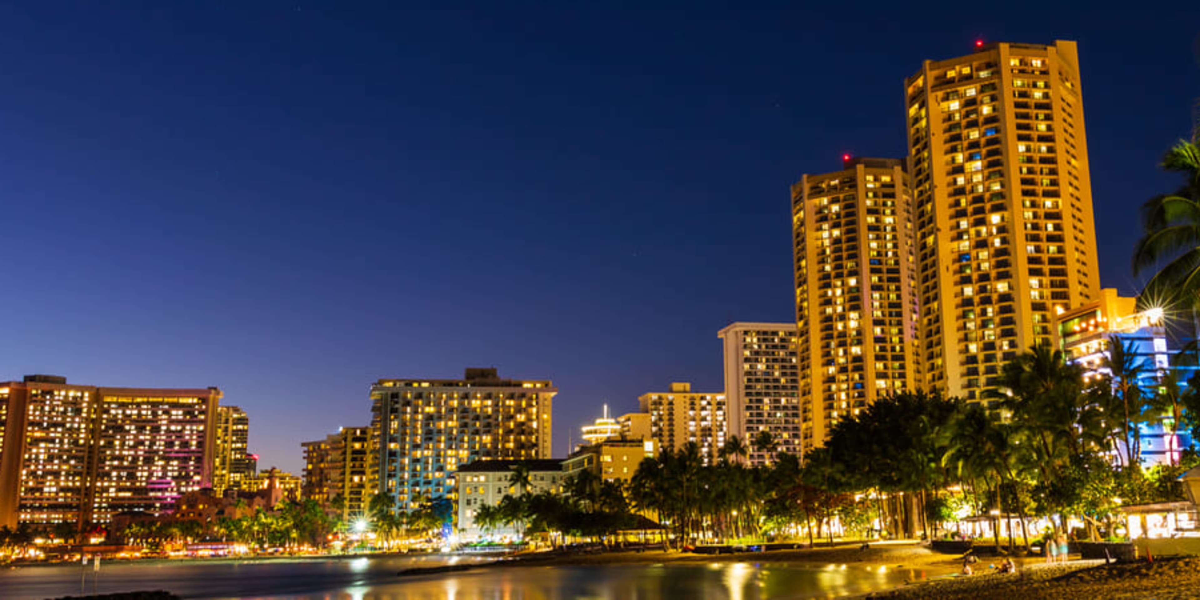 Waikiki Beach Skyline