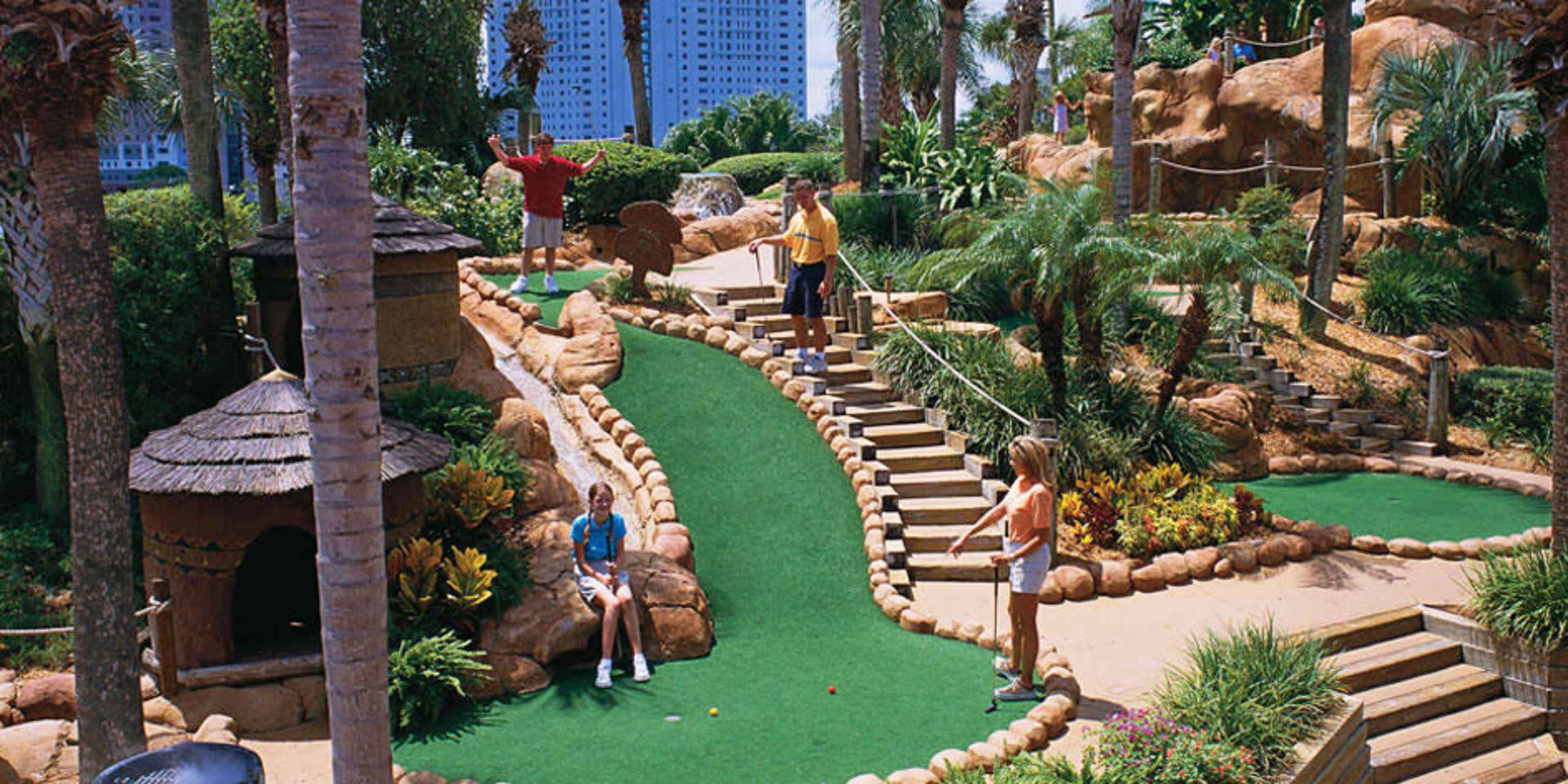 player at congo river adventure golf