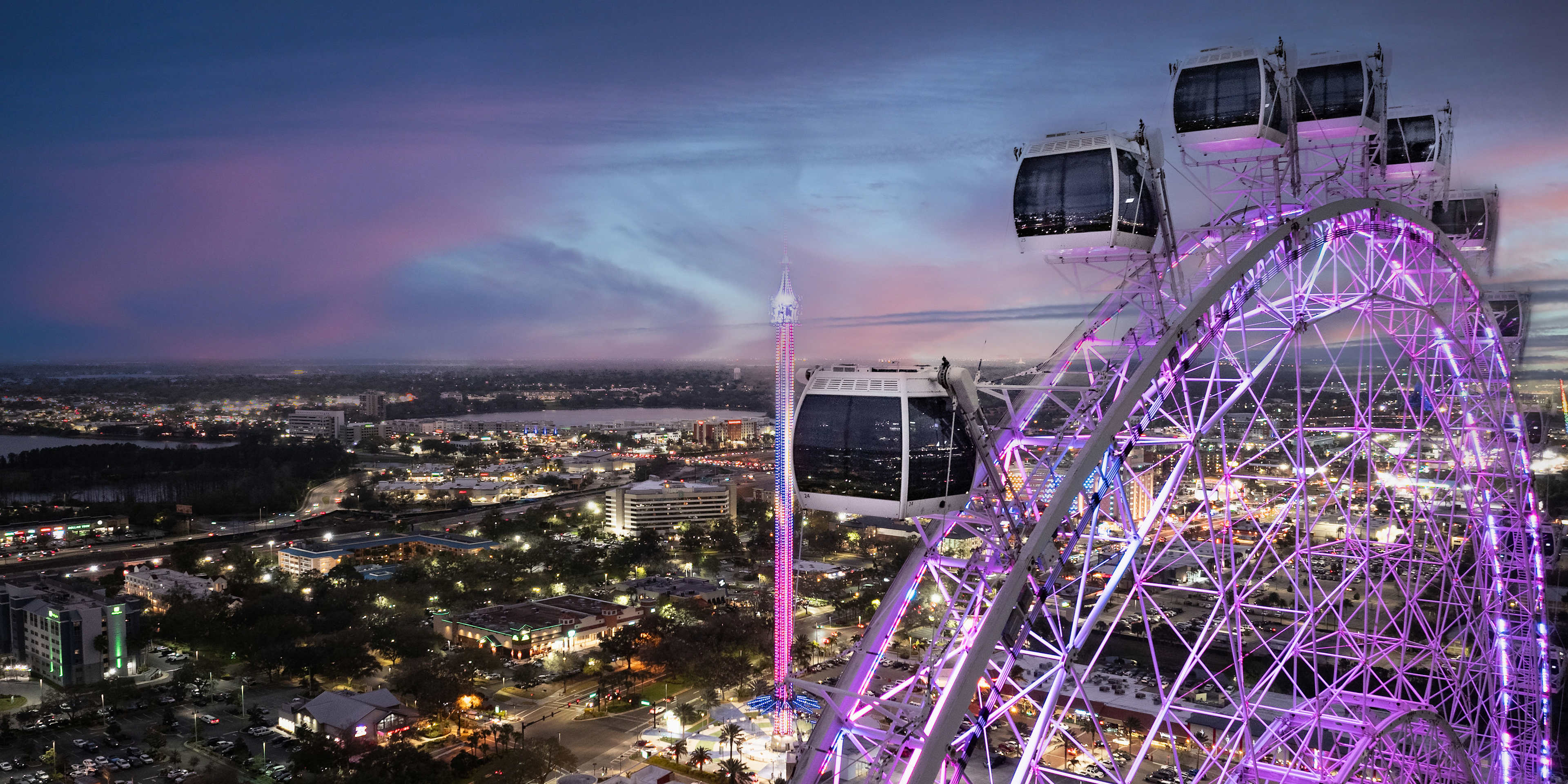 view from the top of the orlando eye