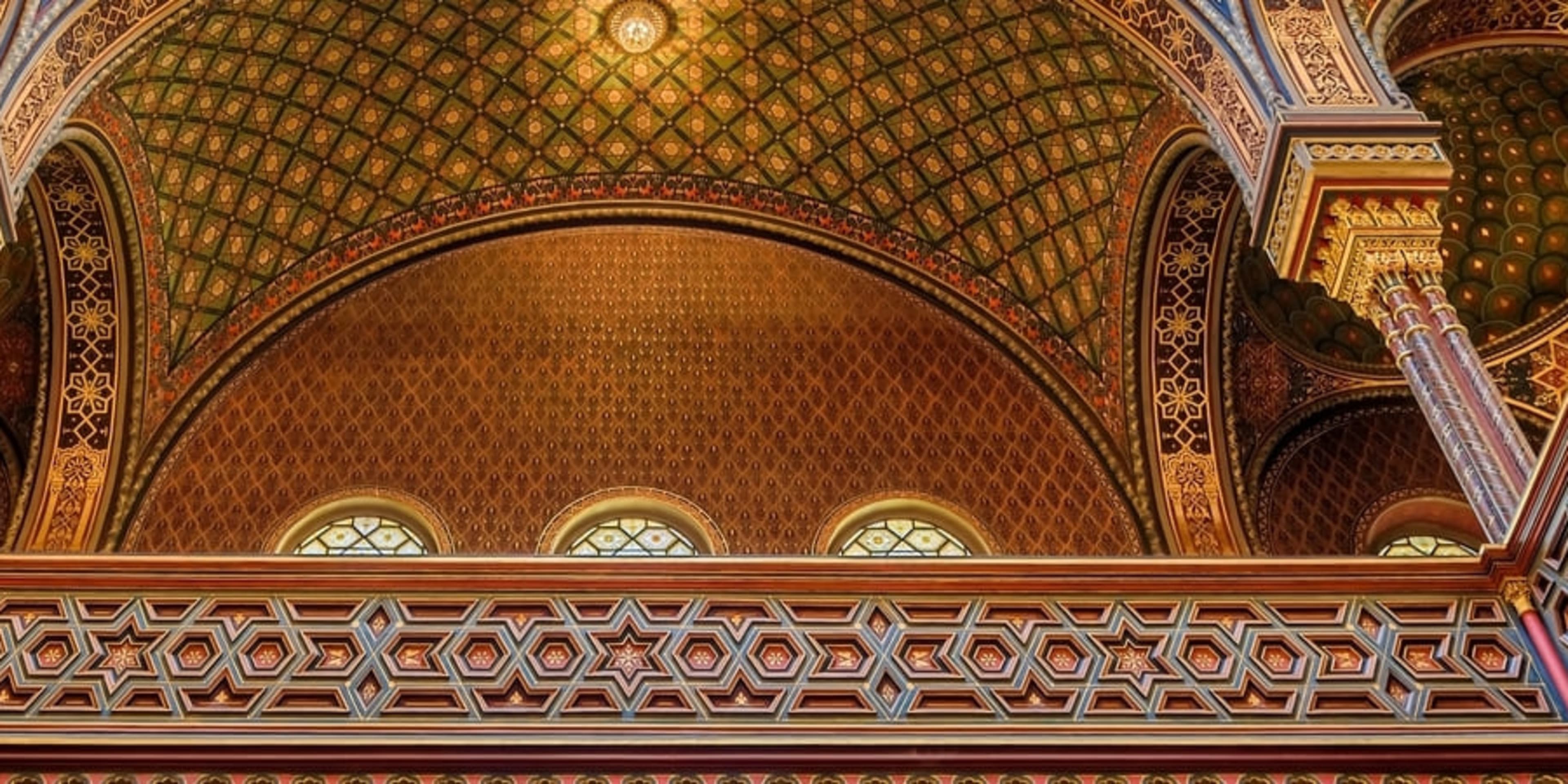 Interior of the Spanish Synagogue at Prague's Jewish Museum